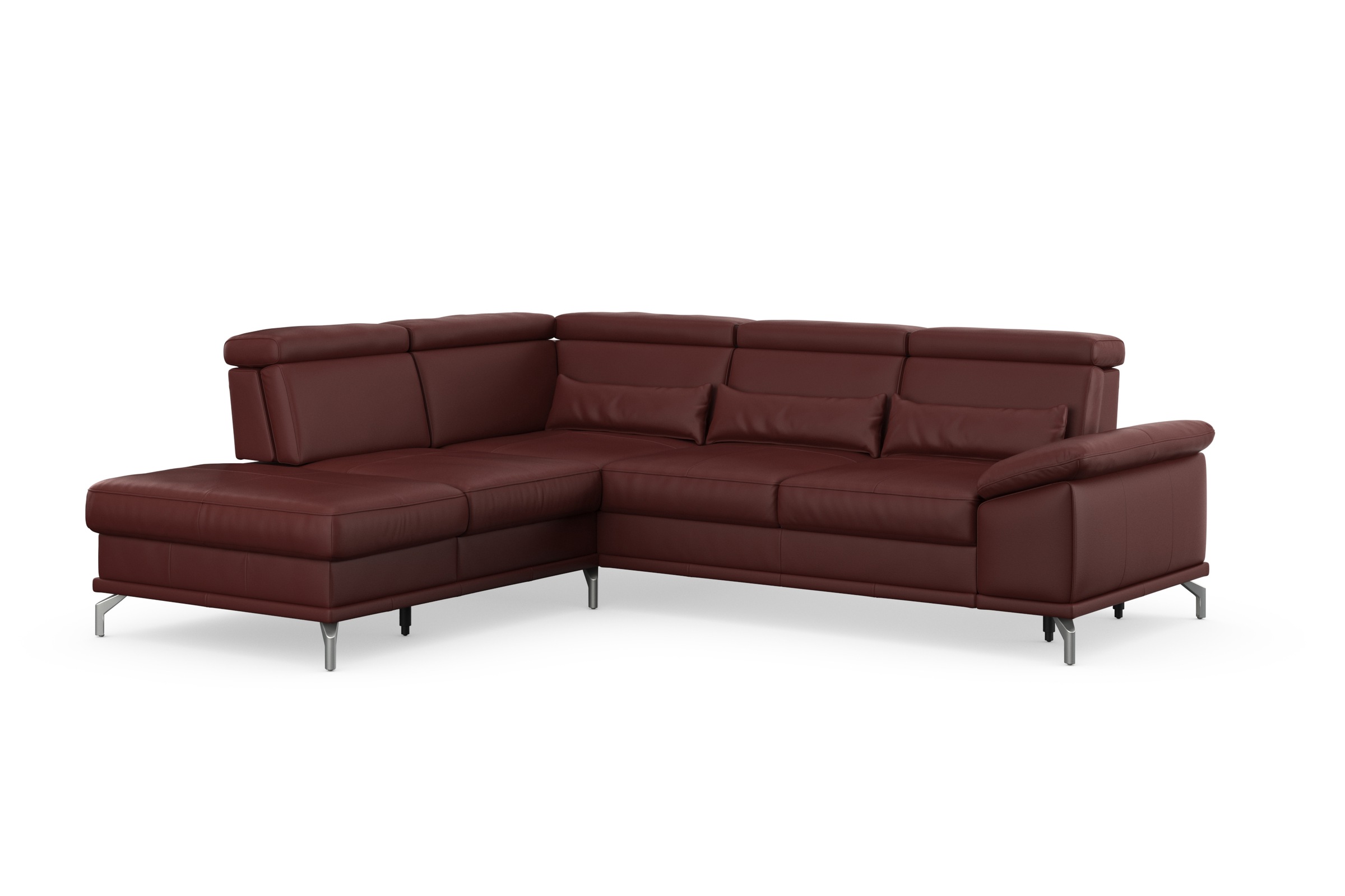 Thumbnail - sit&more Ecksofa "Cabrio L-Form, B: 274 cm, mit Sitztiefen-, Arm- & Kopfteilverstellung" 3 Nierenkissen, Federkern, opti...