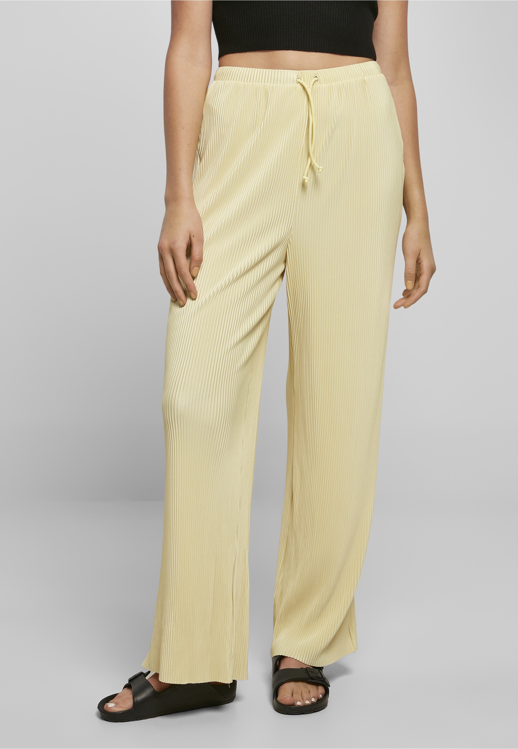 URBAN CLASSICS Stoffhose »Urban Classics Damen Ladies Plisse Pants«