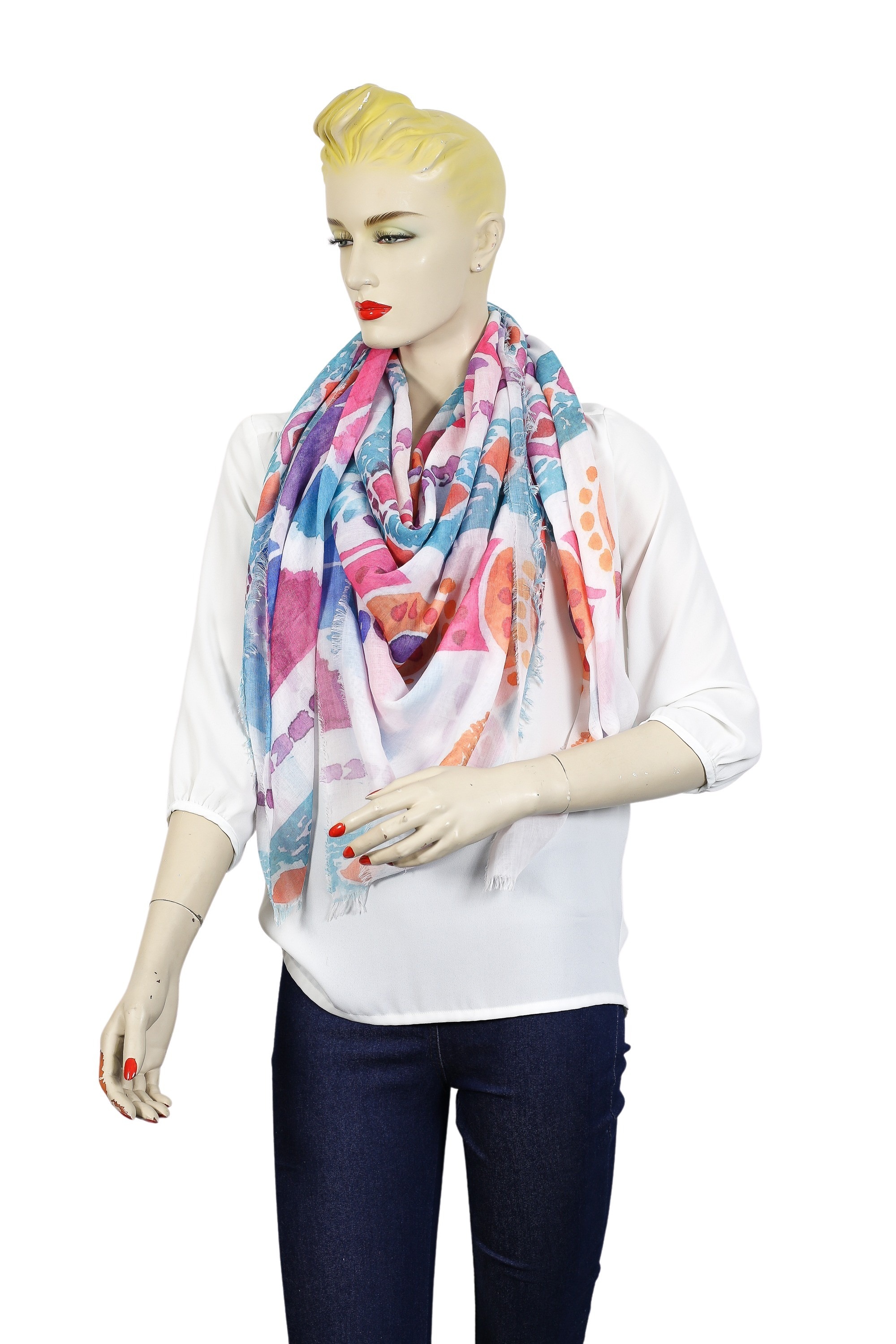 COLLEZIONE ALESSANDRO Modeschal "Aquarell" 1 Stk. aus Modal-Viskose Mischun günstig online kaufen