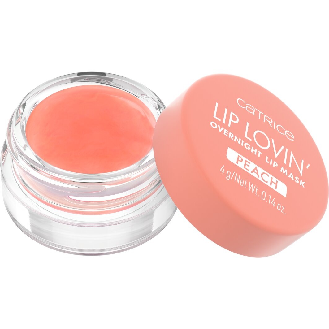 CATRICE Damen Lippenmaske "Lip Lovin' Overnight Lip Mask", orange, Lippen-Kosmetika, Pflegende vegane Formel mit Pfirsicharoma und Pfirsichöl.