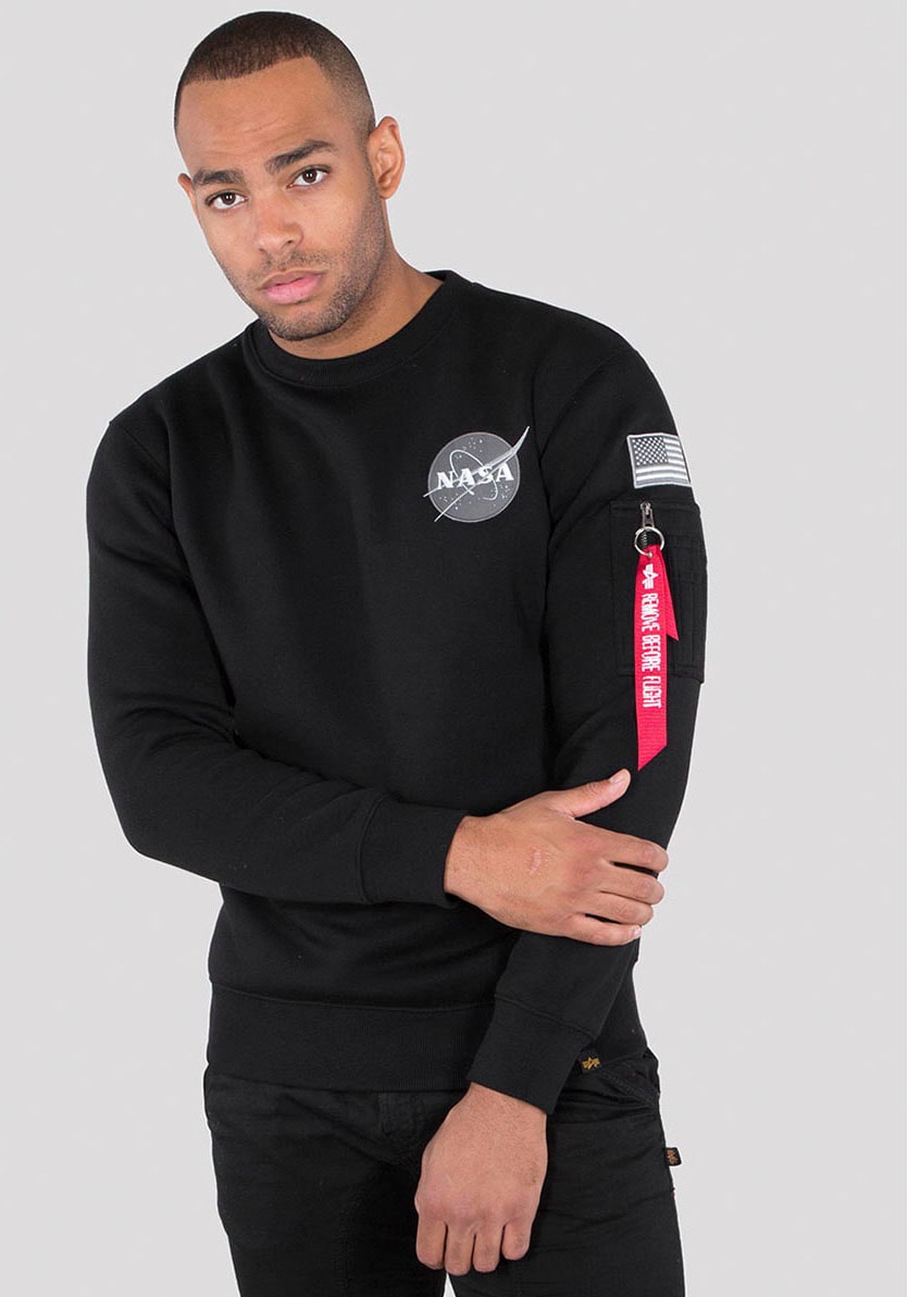 Alpha industries sweatshirt black online