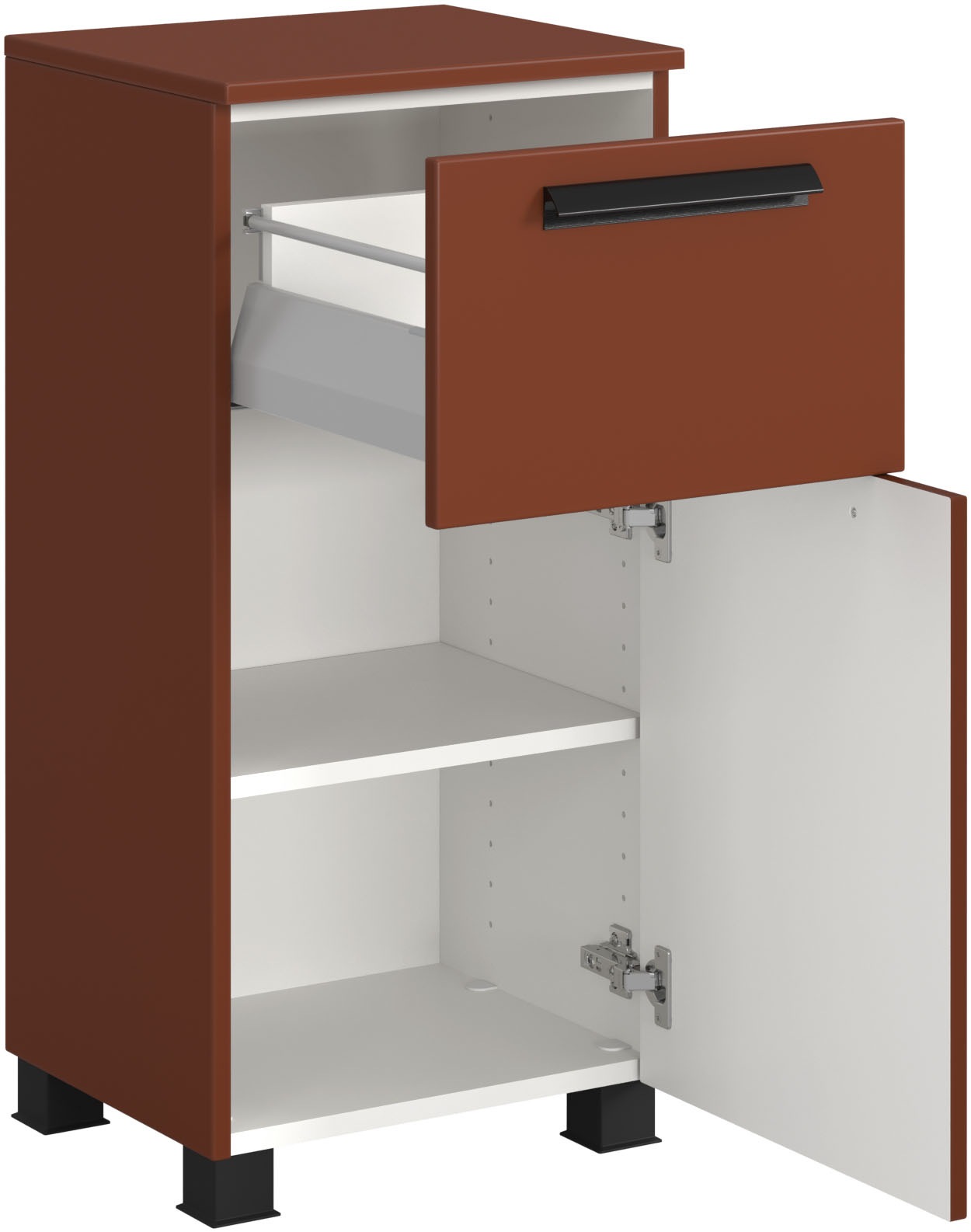welltime Badmöbel-Set »SALVADA, 5tlg-Set, gedämpfte Scharniere, Softclose, Keramikbecken« Maße (B/T/H): 180/47,5/200 cm, 