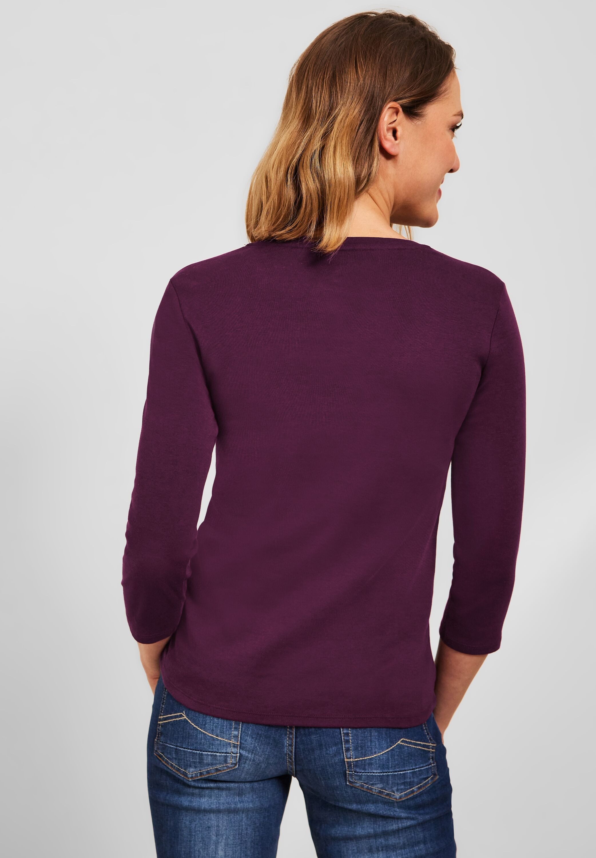 Cecil 3/4-Arm-Shirt, aus reiner Baumwolle