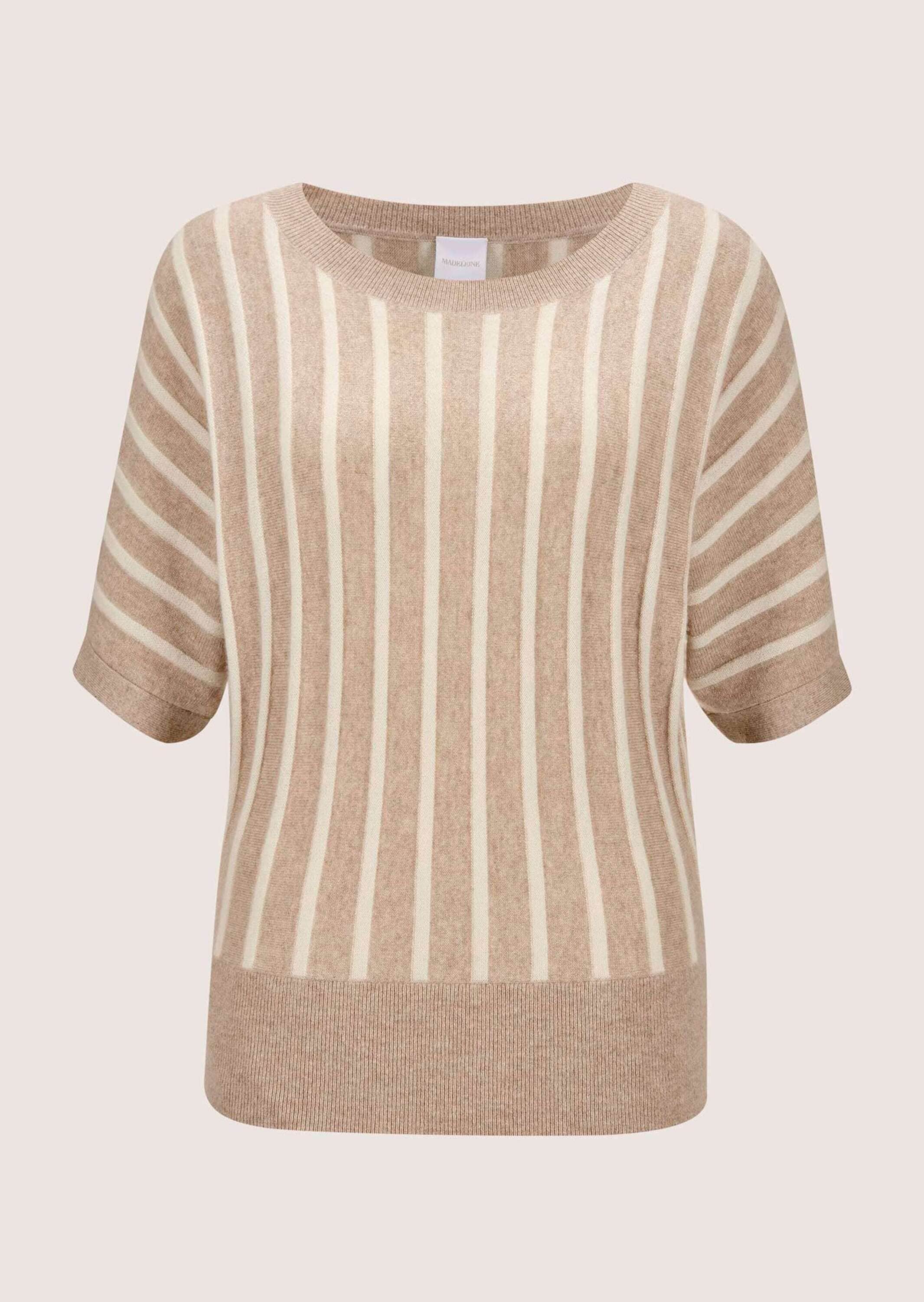 MADELEINE Longpullover "Pullover Sommerlicher Pullover mit Streifen"