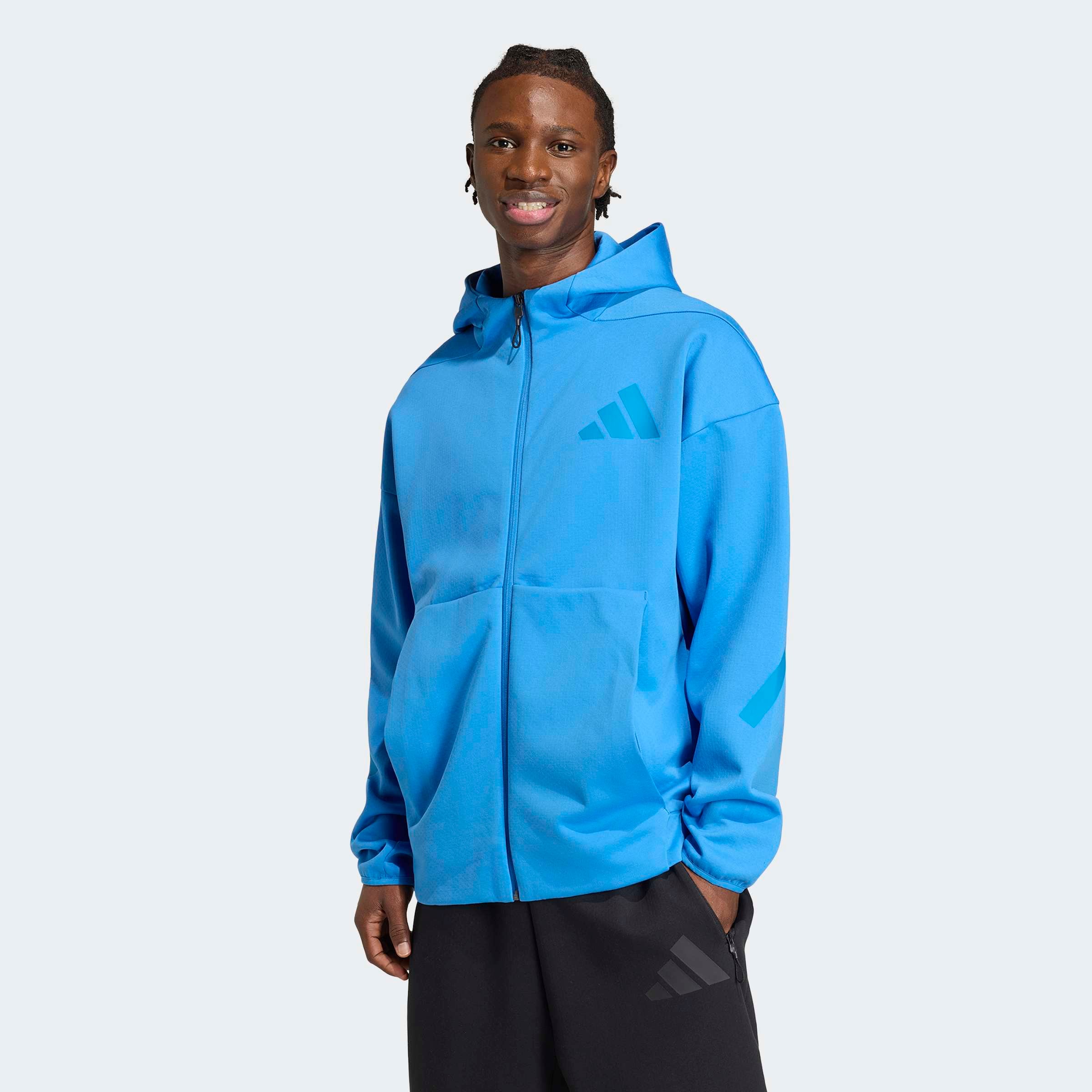adidas Sportswear Kapuzensweatshirt »NEW ADIDAS Z.N.E. ZIP-HOODIE«, für sportliche Aktivitäten, aus Polyester und Baumwolle

