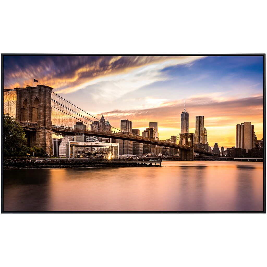 Papermoon Infrarotheizung »Brücke Brooklyn bei Sonnenuntergang«