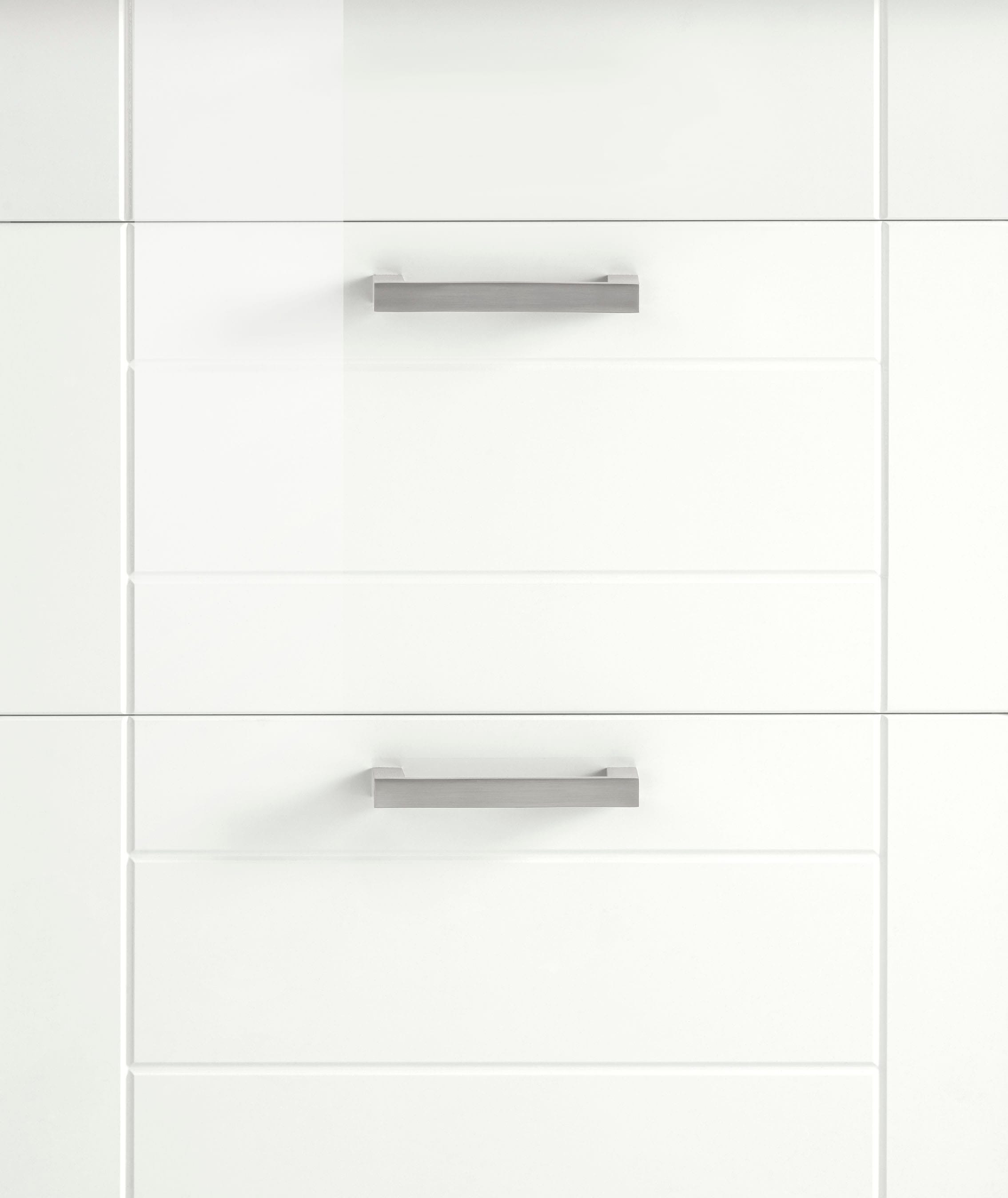 KOCHSTATION Kochfeldumbauschrank »KS-Tinnum«, 60 cm breit, 2 Auszüge, Metallgriffe, MDF Fronten