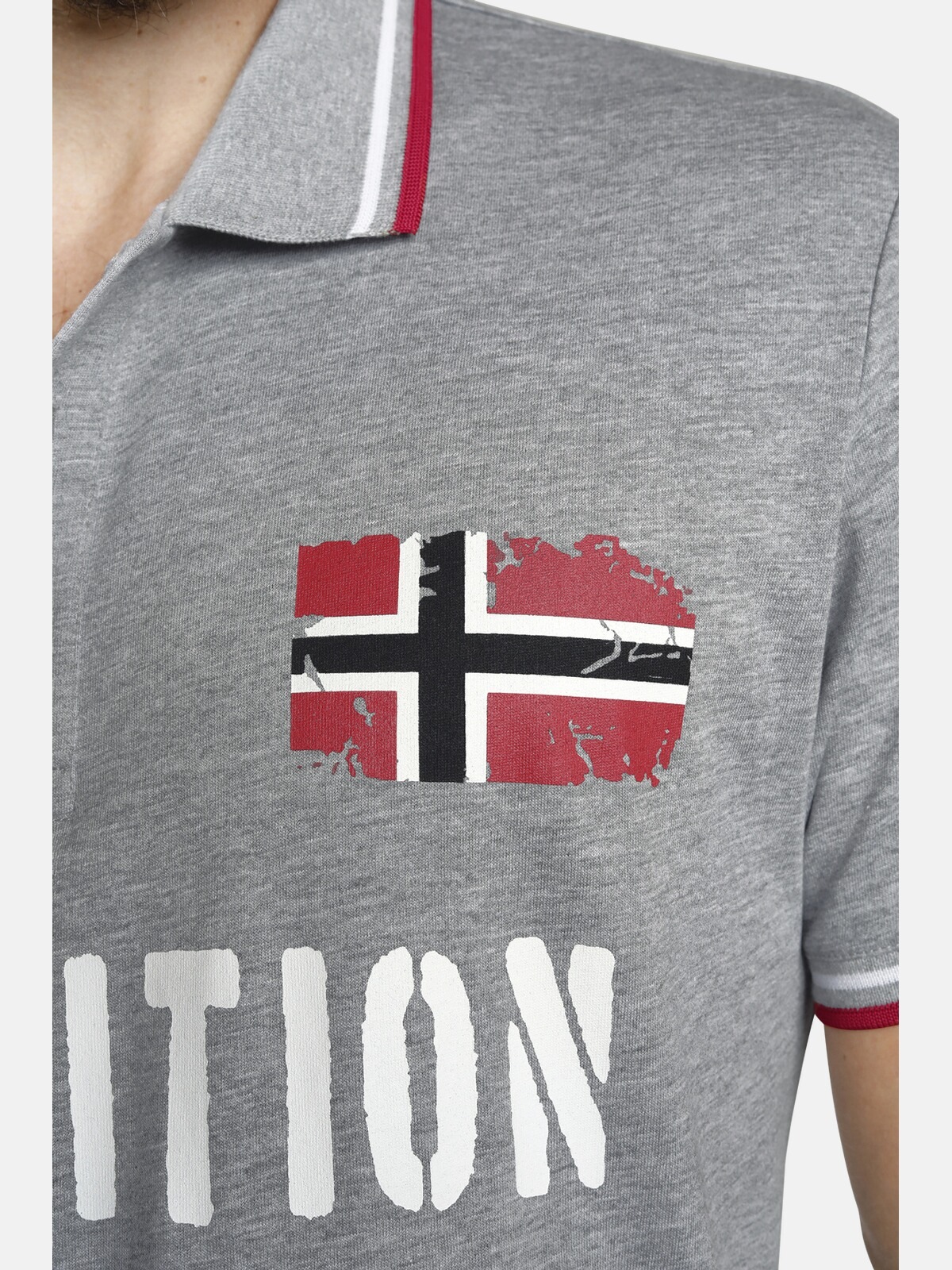 Jan Vanderstorm Poloshirt »Doppelpack Poloshirt JOHAN«, (2 tlg.), in zwei Designs (2er-Pack)