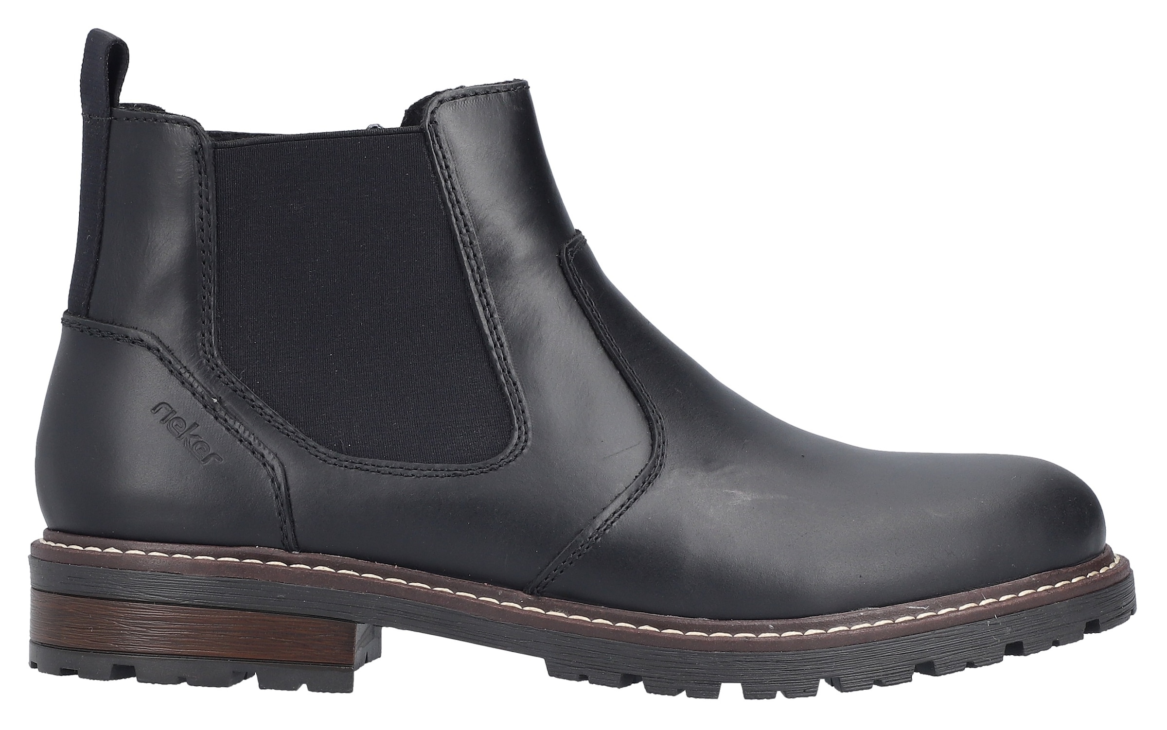 Rieker Chelseaboots, Stiefelette, Casual-Boots mit kontrastfarbener Rahmennaht