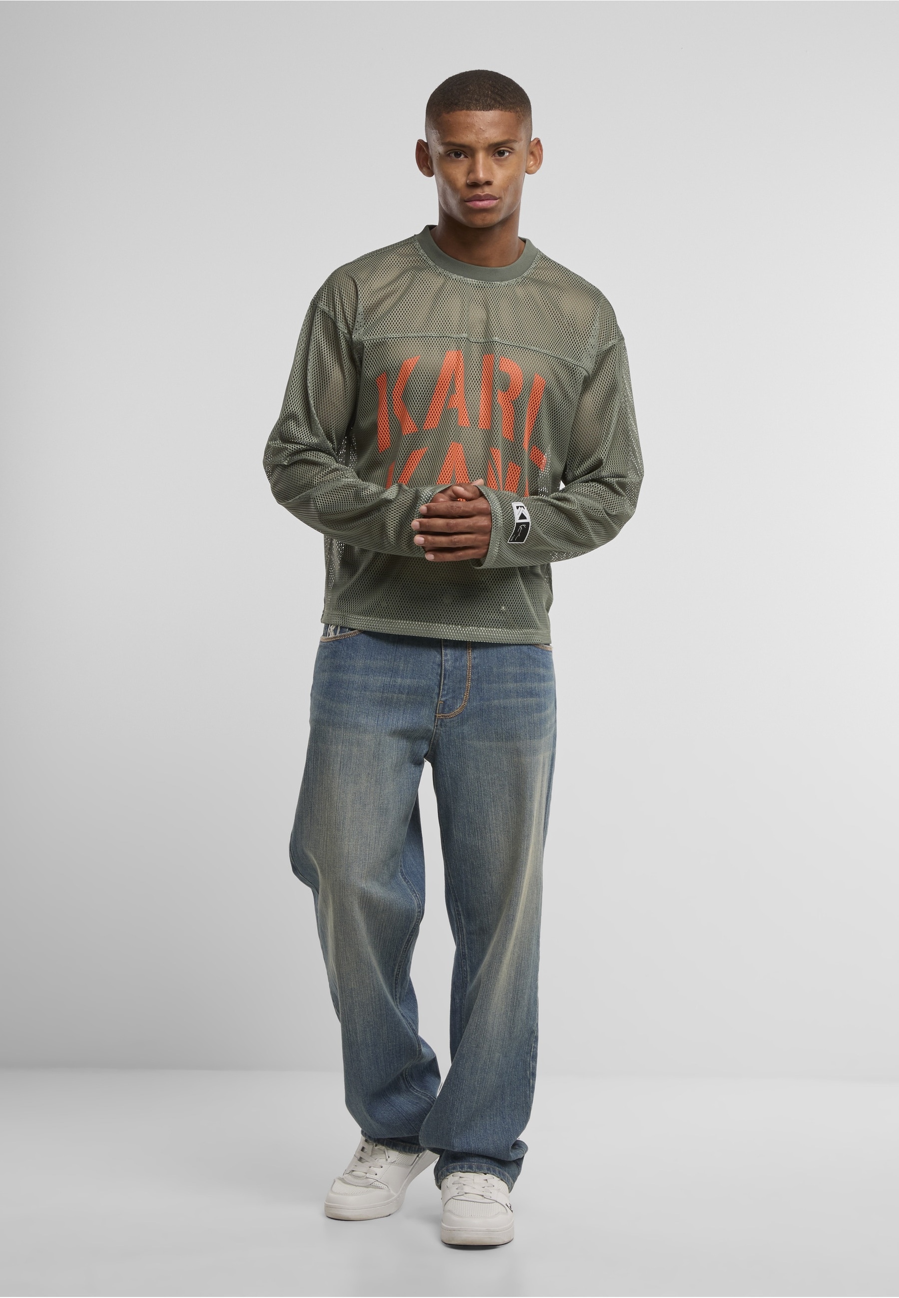 Karl Kani Langarmshirt »Karl Kani Stencil Mesh Boxy Longsleeve« 1