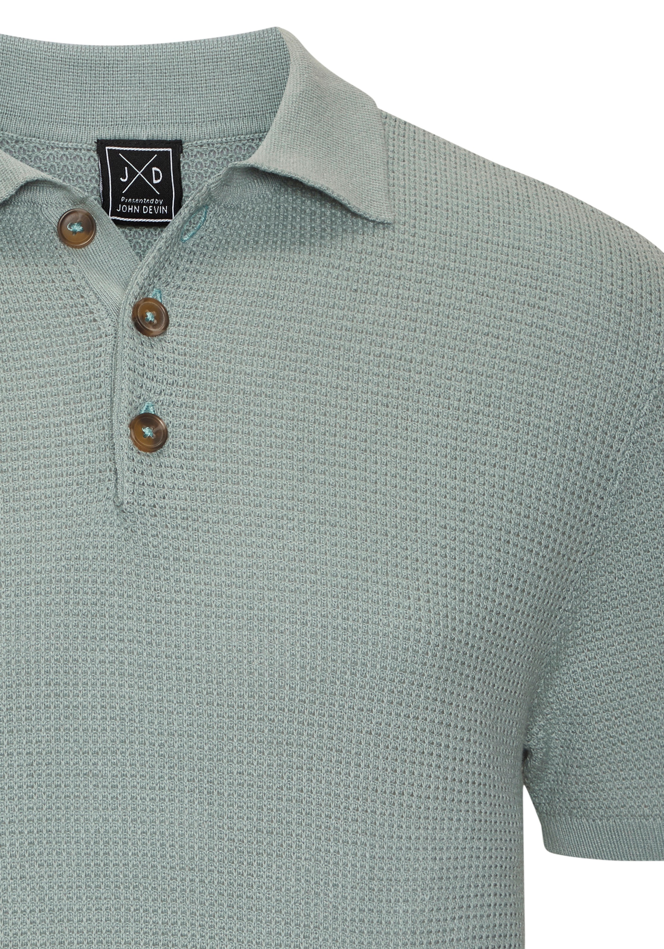 John Devin Knit Polo Shirt Sage XXXL 3