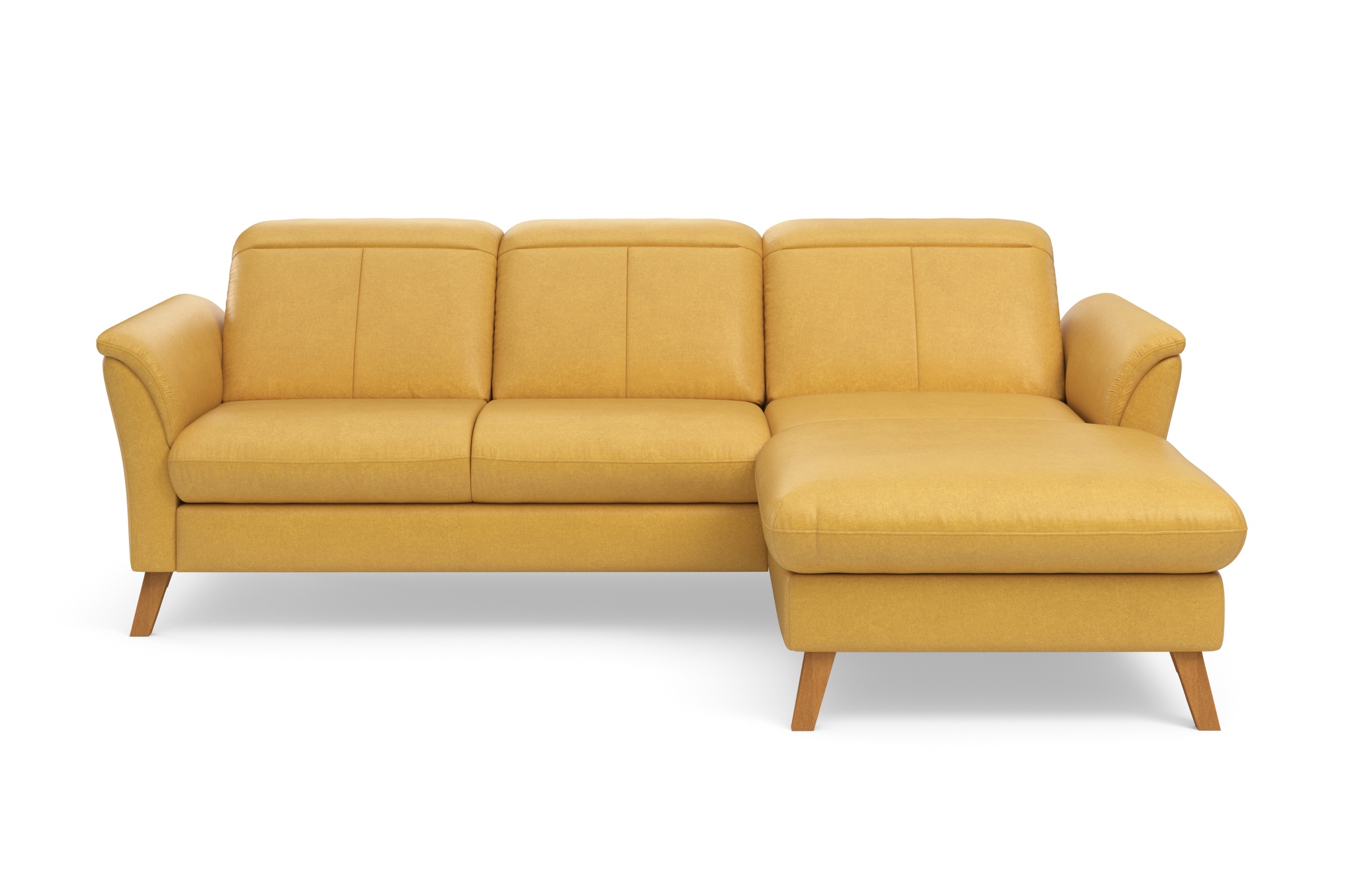 Ecksofa SIT & MORE "Romero L-Form", gelb (dijon), B:245cm H:91cm T:178cm, 100% Polyester, Sofas, Ecksofa, wahlweise mit oder ohne Relax-Funktion, Bettfunktion, Bettkasten 10