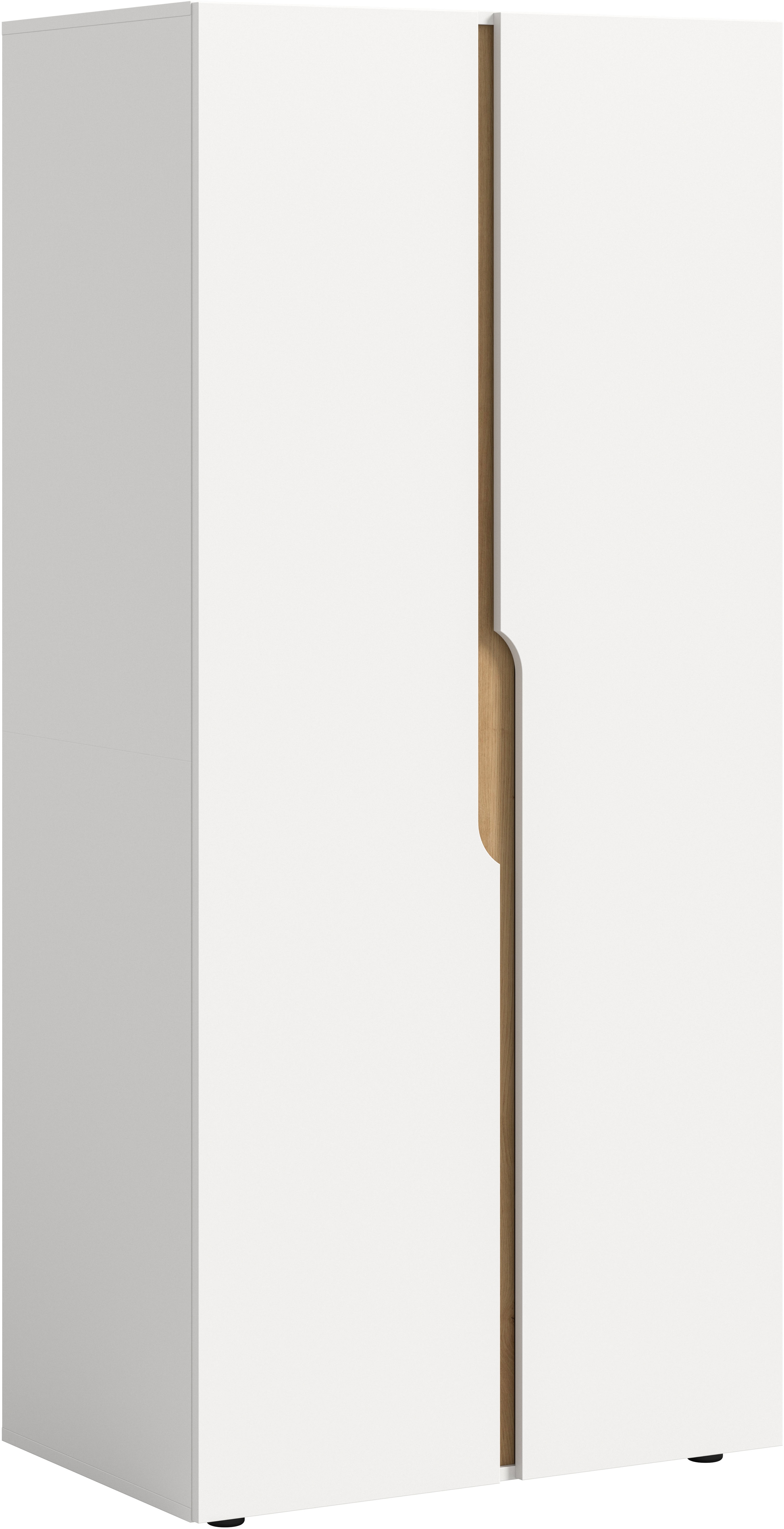 Home affaire Kleiderschrank "BJÖRNEBORG, Schlafzimmerschrank, Garderobe, Schrank" inklusive Wechselblende in anthrazit und Artisan Eiche Nachbildung, Breite 80cm, Kleiderstange, 2 Böden