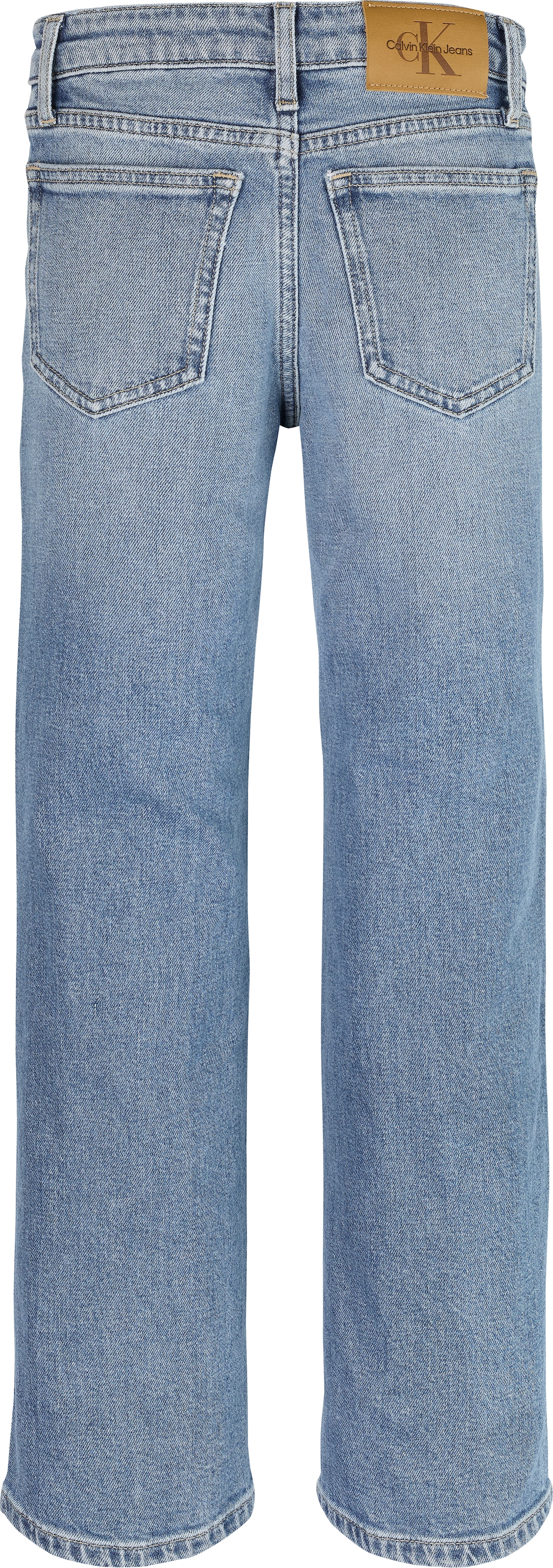 Calvin Klein Jeans Weite Jeans »HR WIDE LEG AUTHENTIC BLUE DENIM«, für Kinder bis 16 Jahre, mit weitem Bein