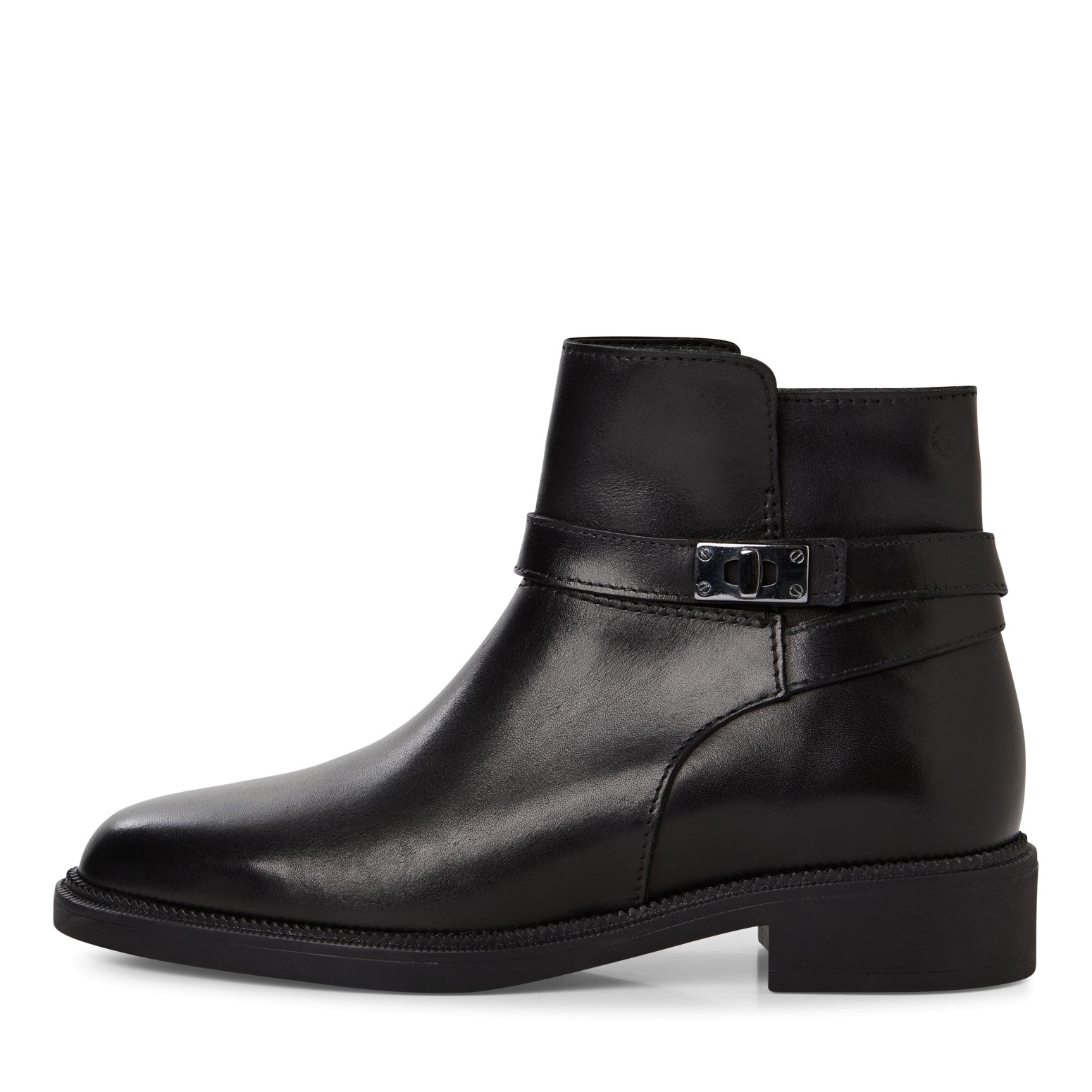 Tamaris Stiefelette  , Blockabsatz, Businesschuh mit dezentem Zierriemen mit Applikation