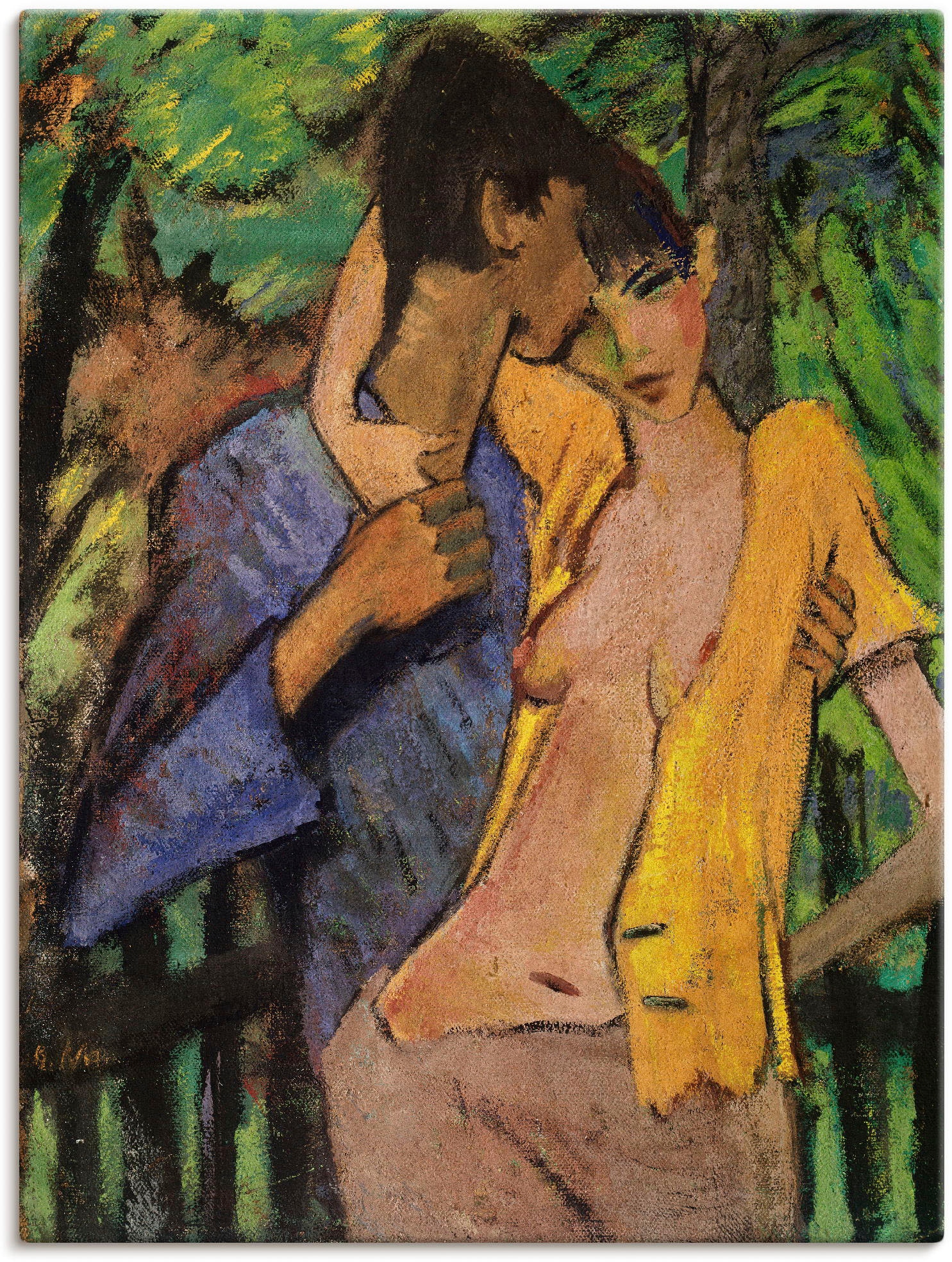 Artland Wandbild »Liebespaar. 1919«, Paar, (1 St.), als Leinwandbild, Poster in verschied. Größen