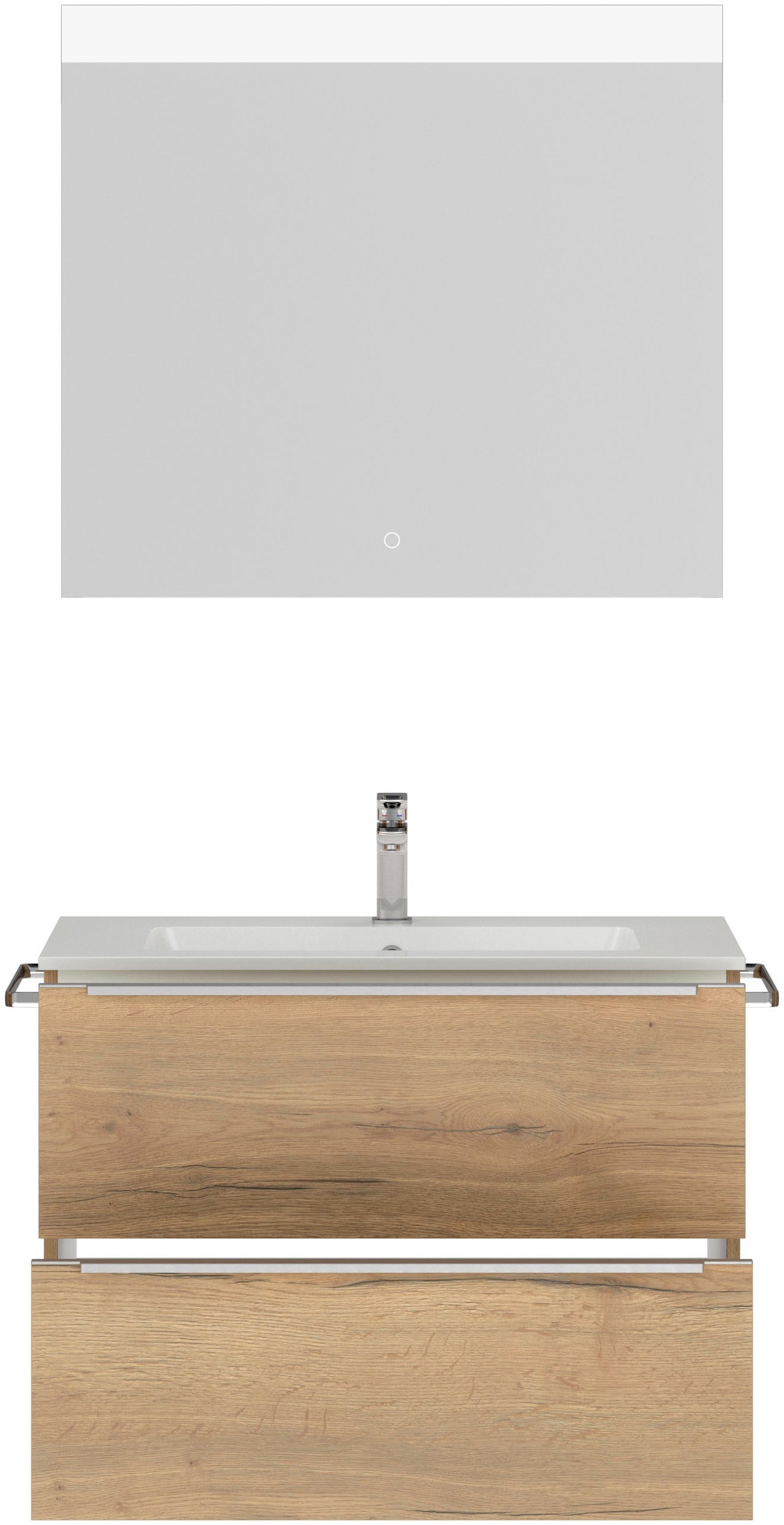 Thumbnail - nobilia Badmöbel-Set "Levere" vormontiert, mit Soft-Close, 2 Stk. tlg.