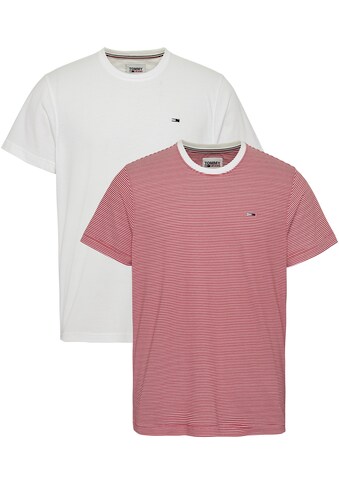 Tommy Jeans T-Shirt »TJM 2 PACK STRIPE & SOLID TEE«, (Packung, 2 tlg.), mit... kaufen