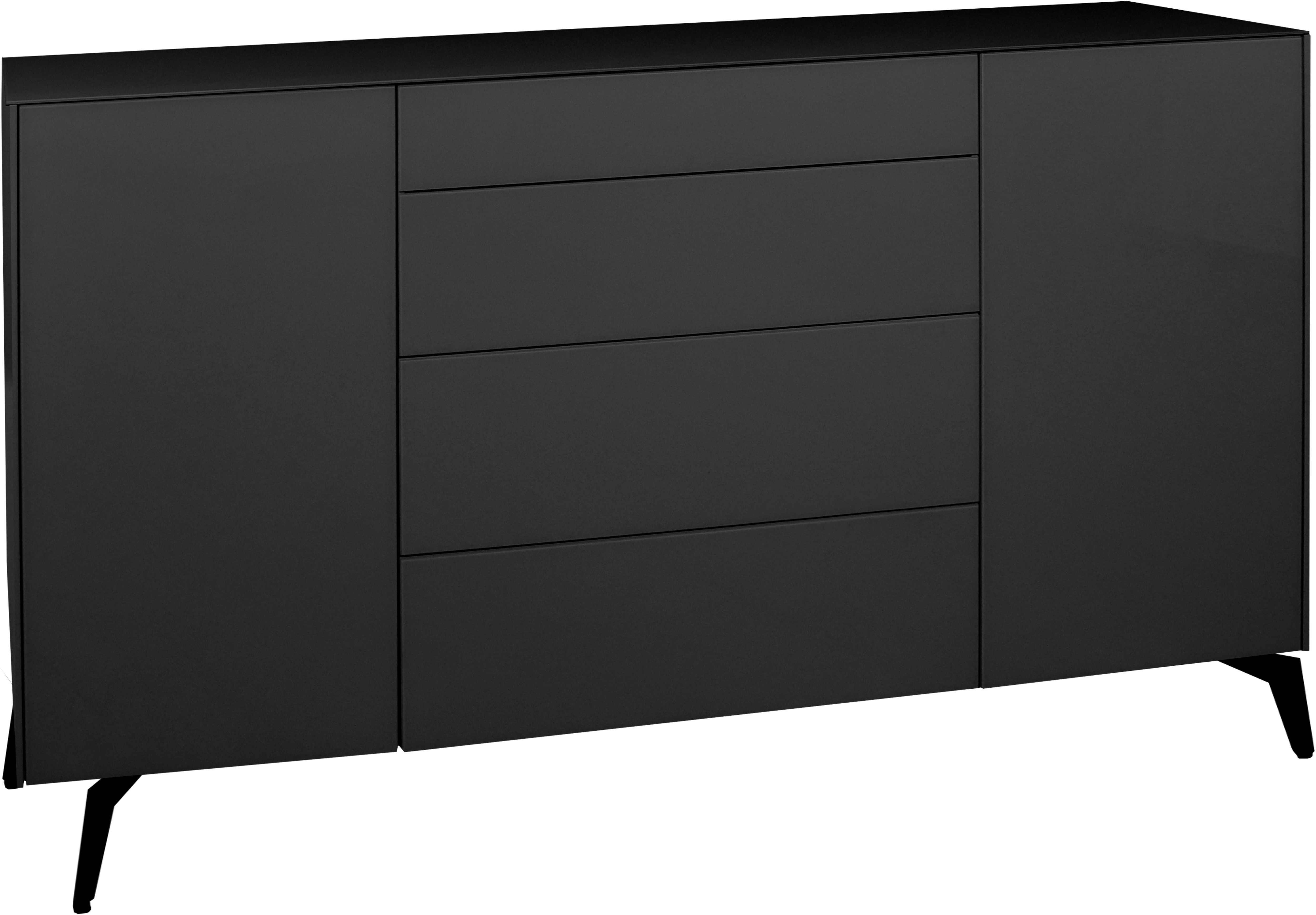 Mäusbacher Kommode "Imola" Kommode mit Glasfront und Glasoberplatte