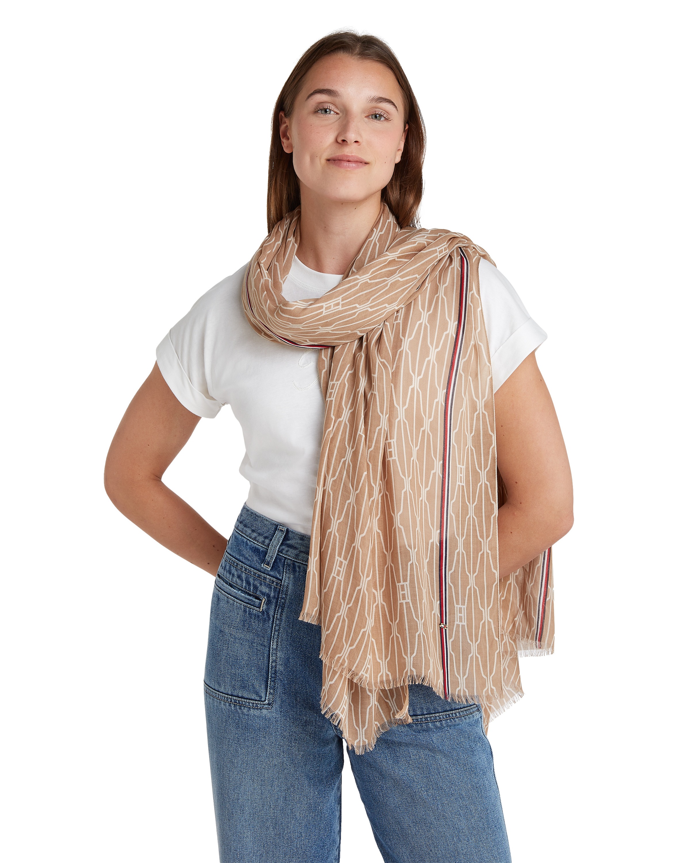 Tommy Hilfiger Modeschal "ESSENTIAL FLAG SCARF" günstig online kaufen