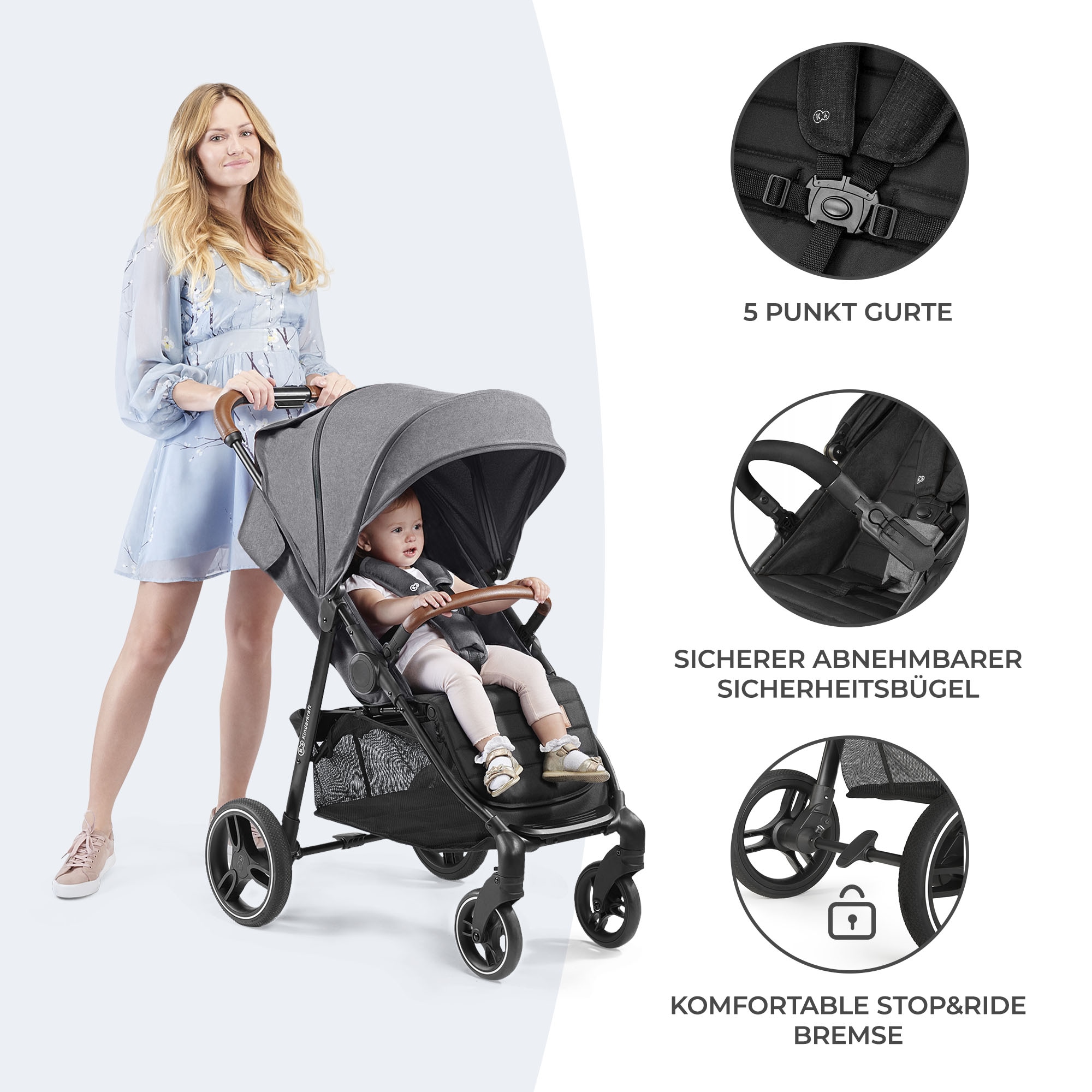 Kinderkraft Kinder-Buggy »GRANDE PLUS«, 22 kg
