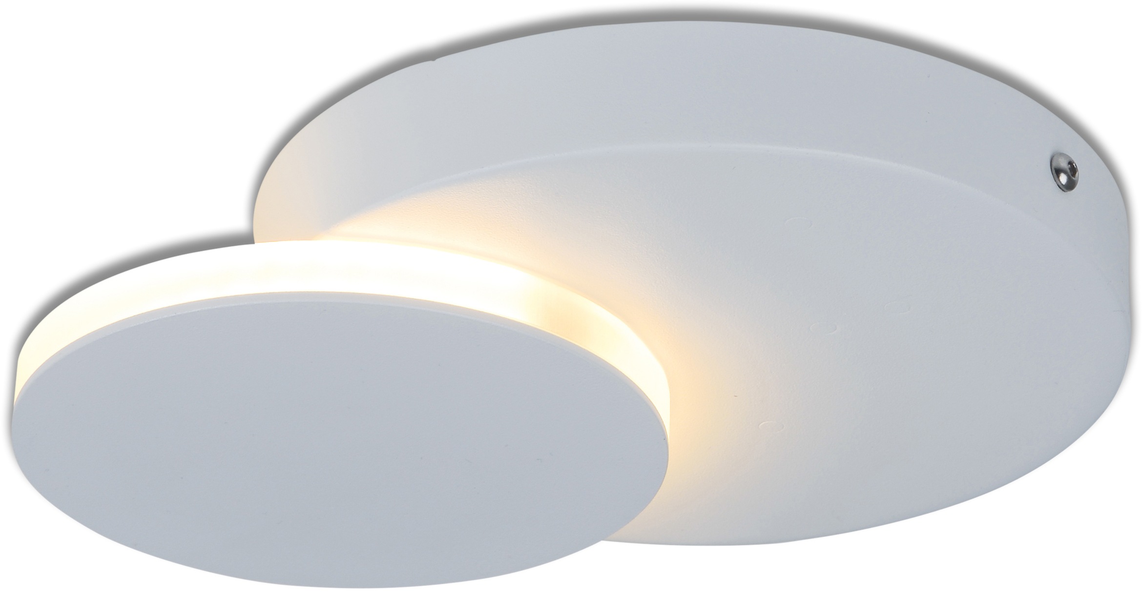 näve LED Wandleuchte Dallas, LED-Board, 1 St., Warmweiß, Wand- und Deckenleuchte verwendbar