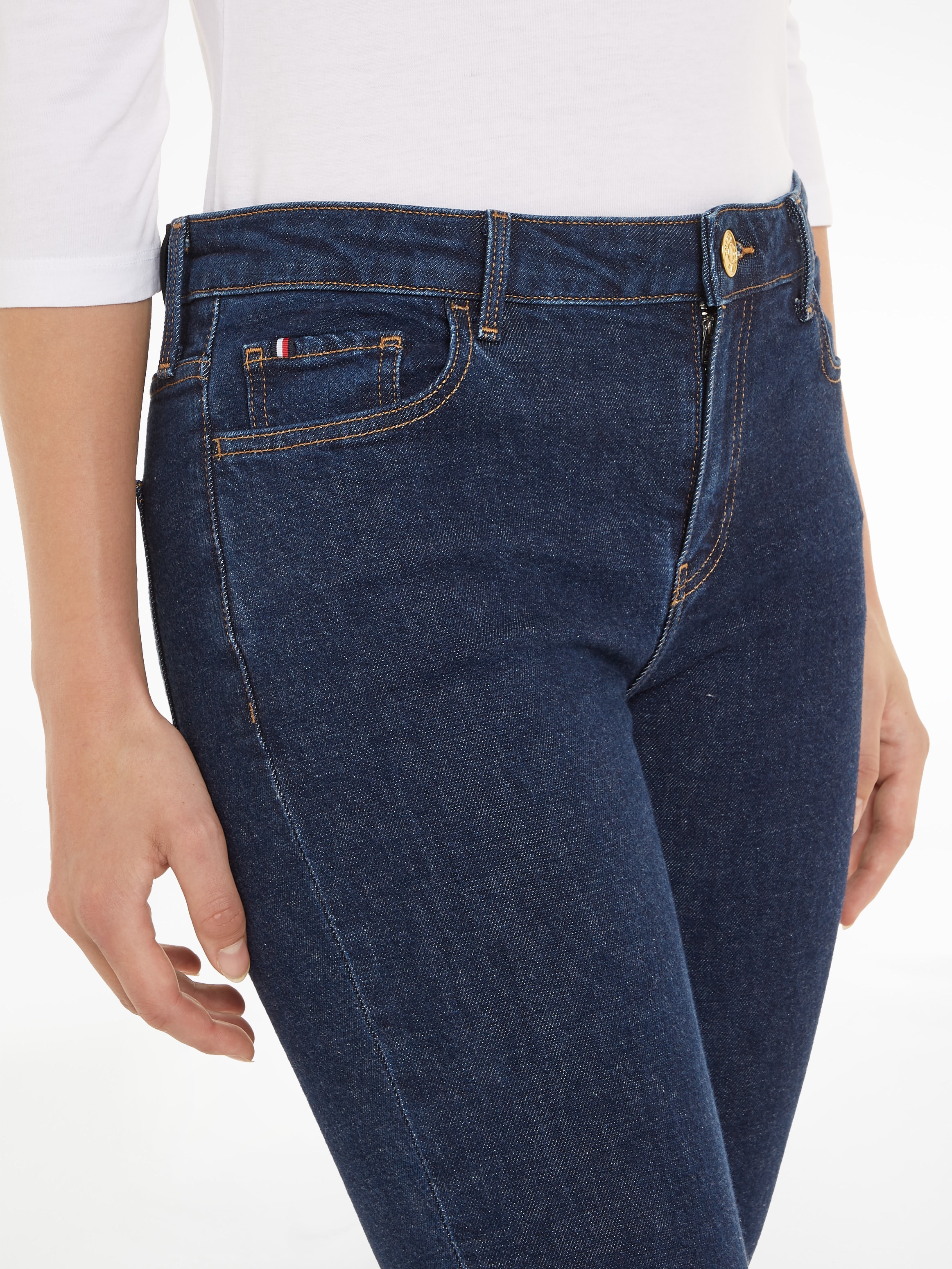 Tommy Hilfiger Bootcut-Jeans »BOOTCUT RW CLER«, mit Tommy Hilfiger Logo-Badge