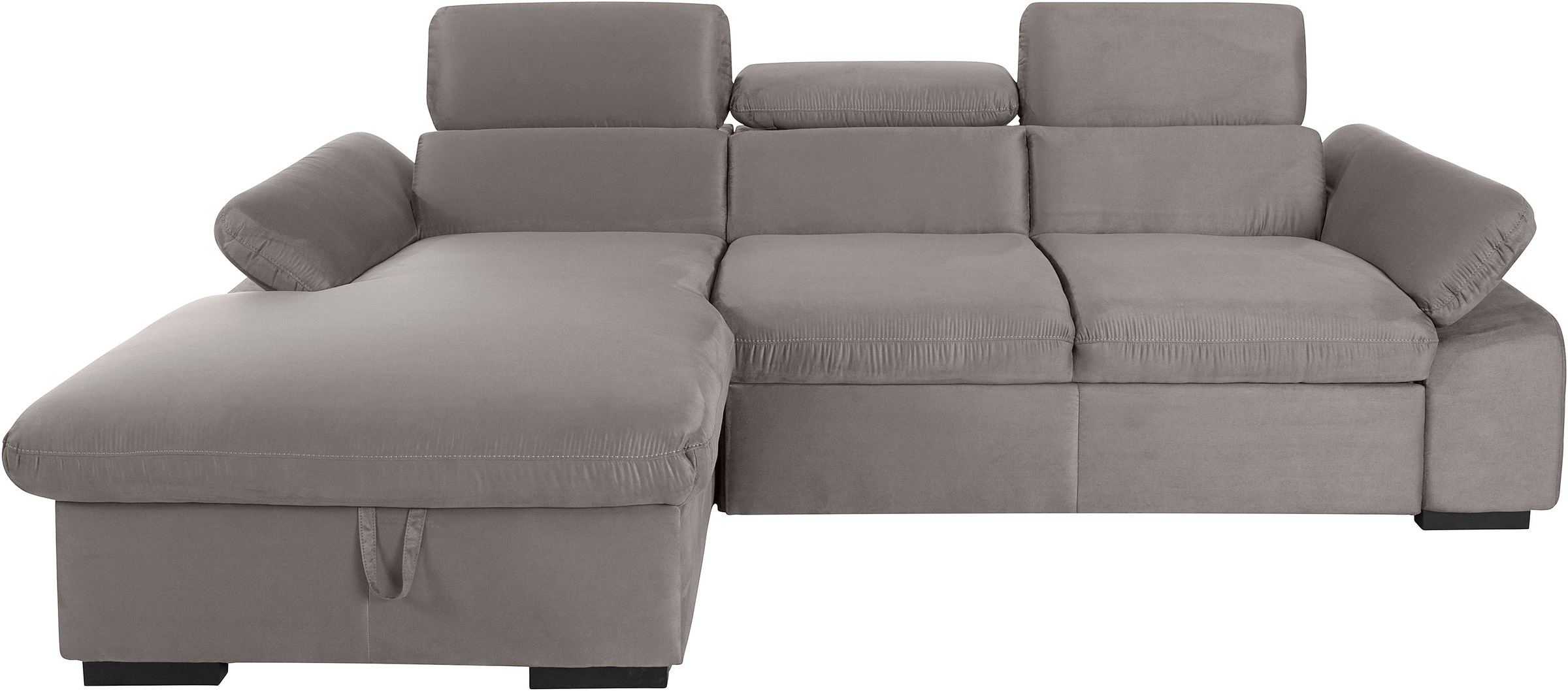 COTTA Ecksofa "Lola L-Form mit Kopfteilfunktion & Hocker" wahlweise mit Bet günstig online kaufen