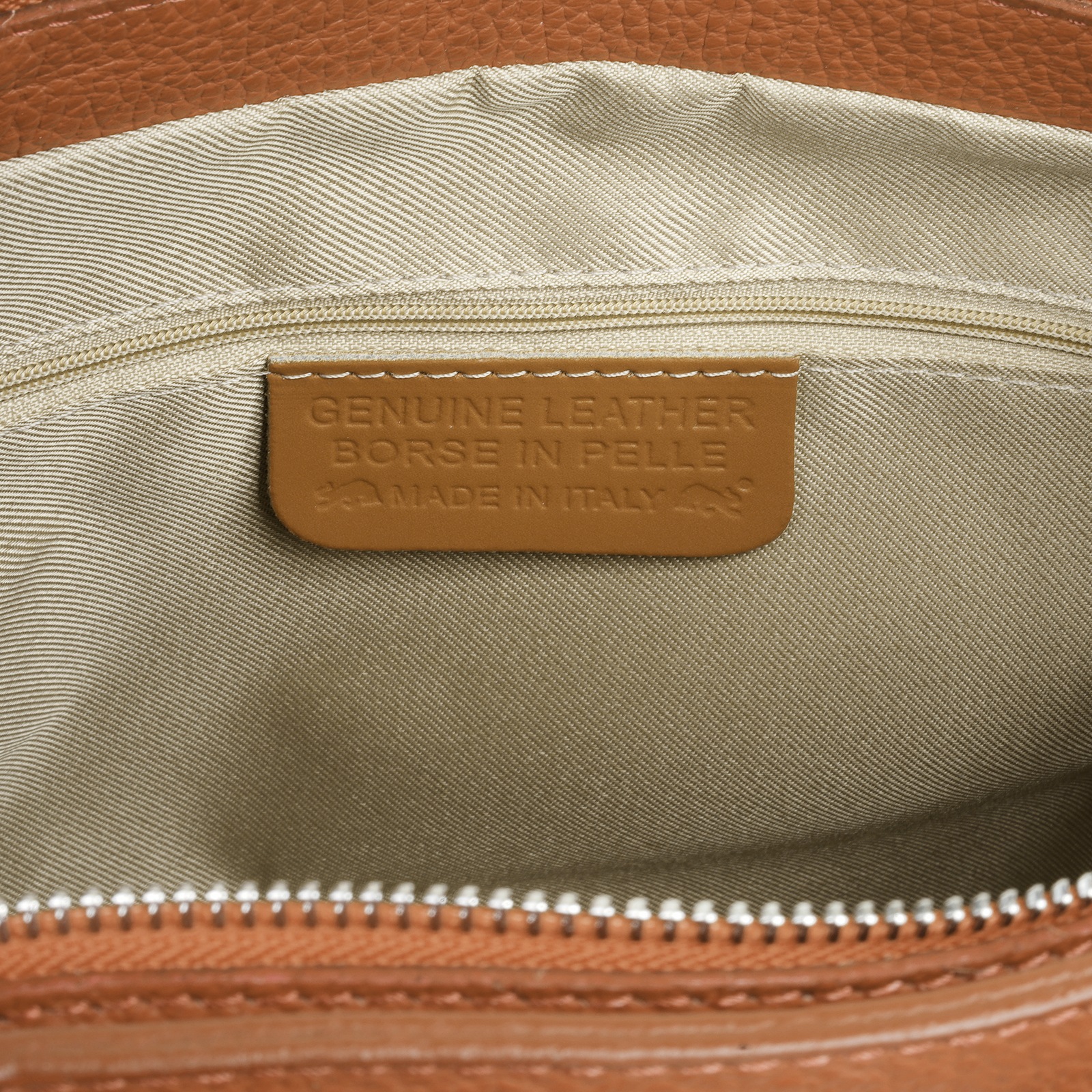 Cluty Henkeltasche, echt Leder, Made in Italy