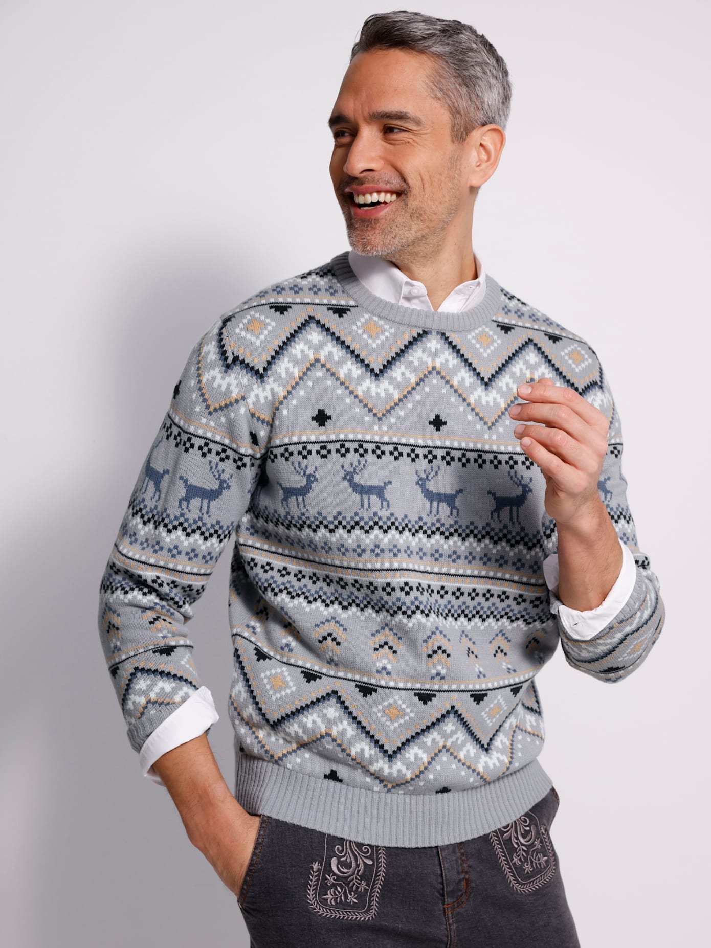 Classic Rundhalspullover "Pullover"