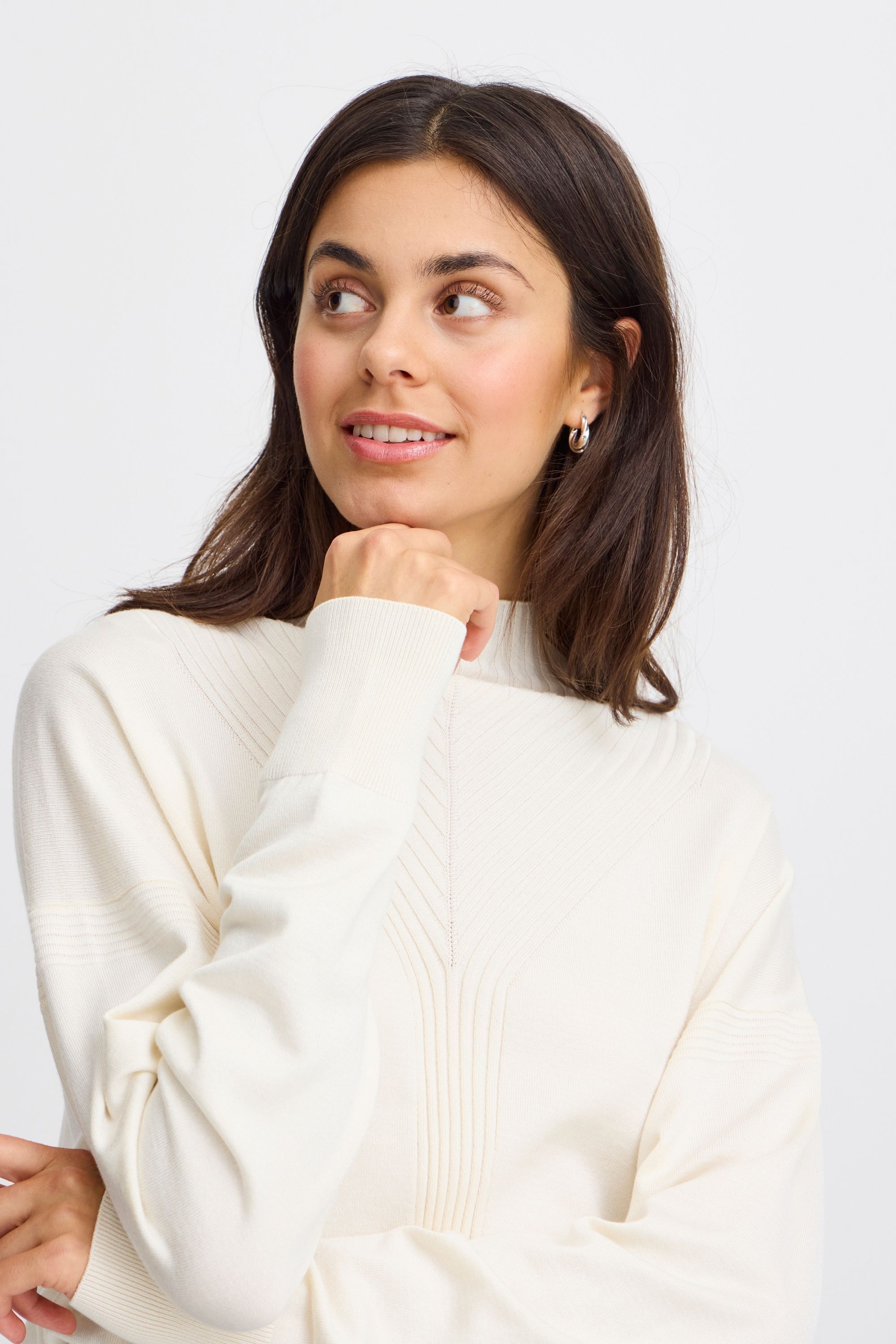 fransa Strickfleece-Pullover »Strickpullover FRALMA PU 9«