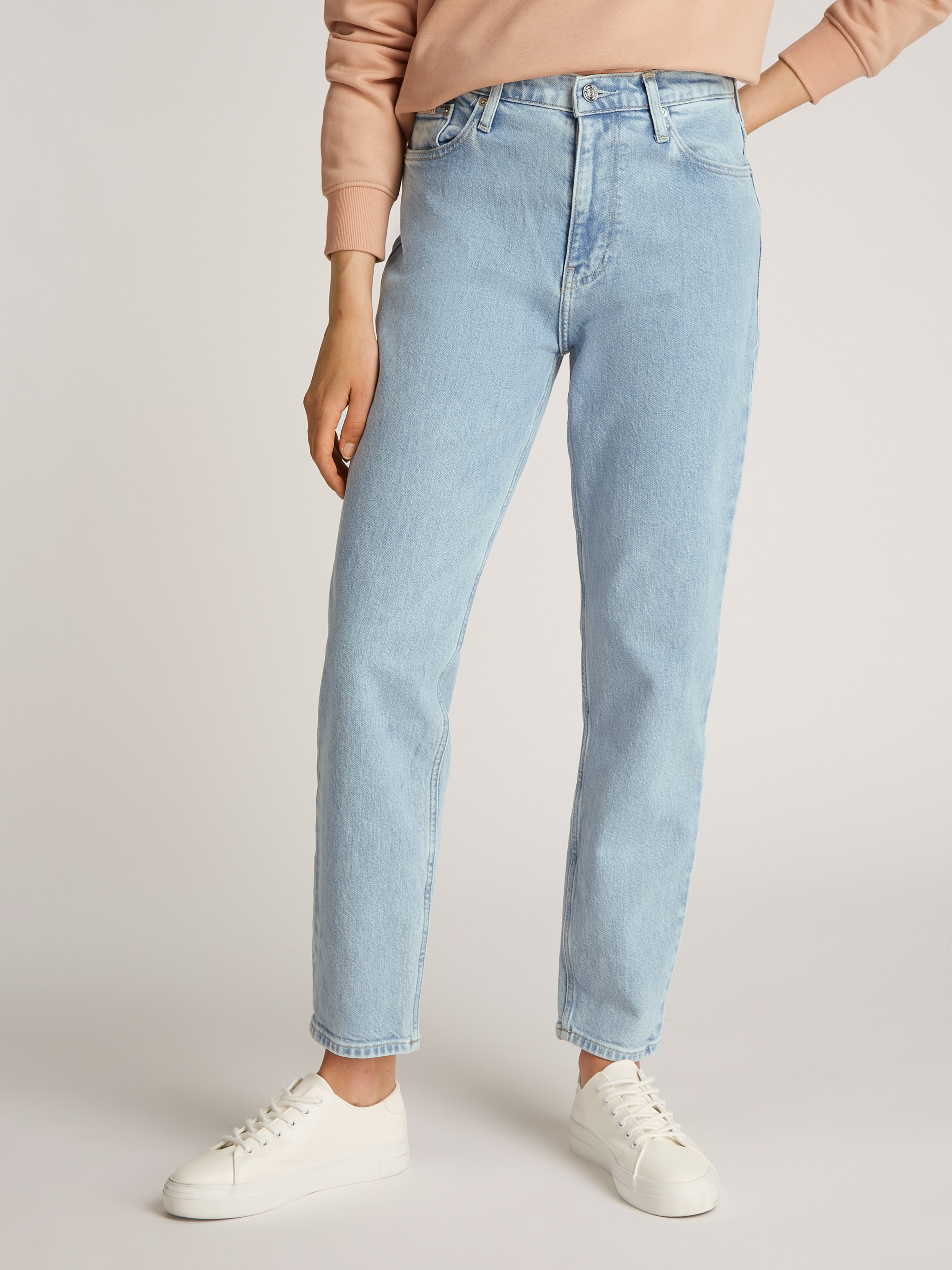 Calvin Klein Jeans Mom-Jeans »MOM JEAN«, mit Coinpocket, Logodruck