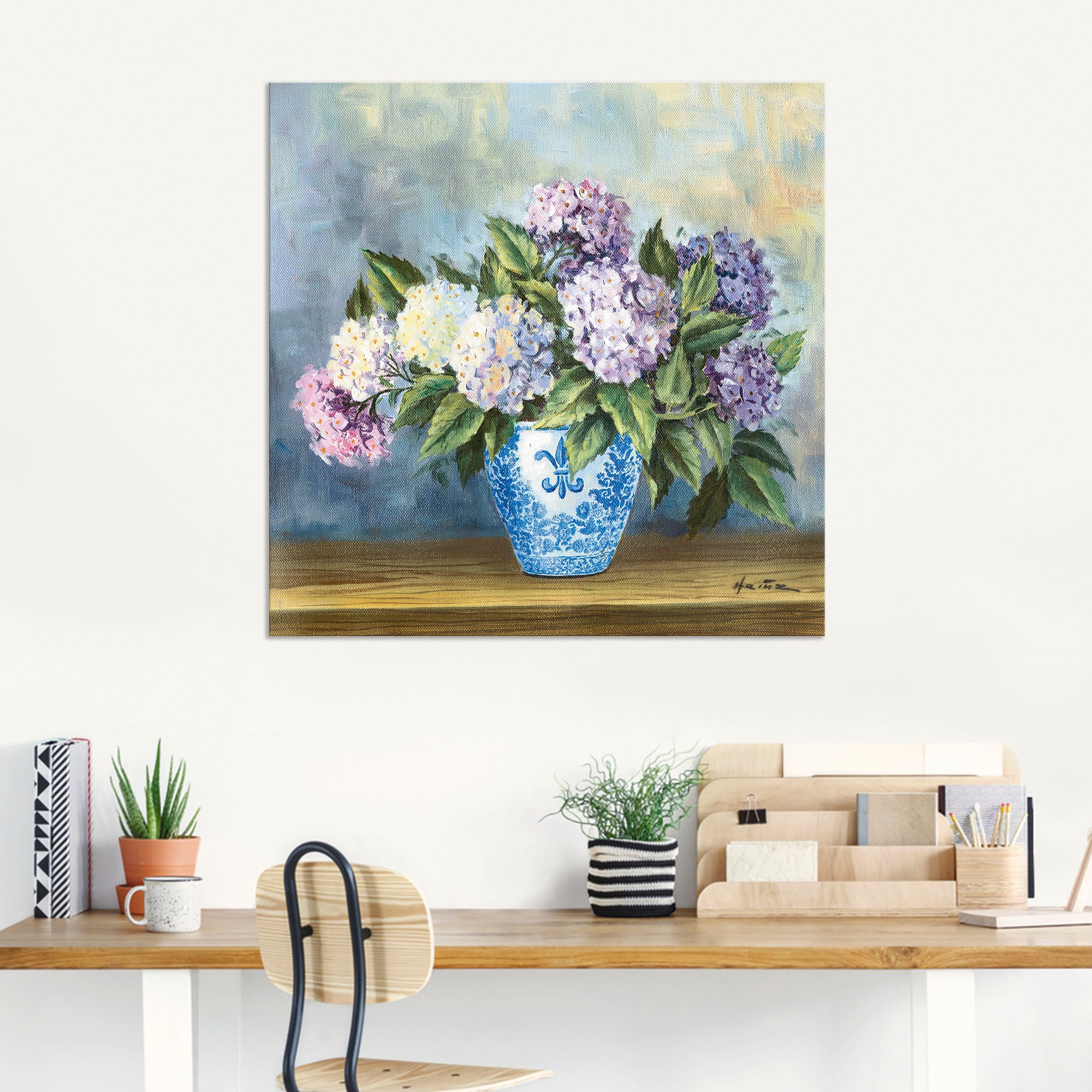Artland Wandbild »Hortensien«, Blumenbilder, (1 St.), als Alubild, Outdoorbild, Leinwandbild in verschied. Größen