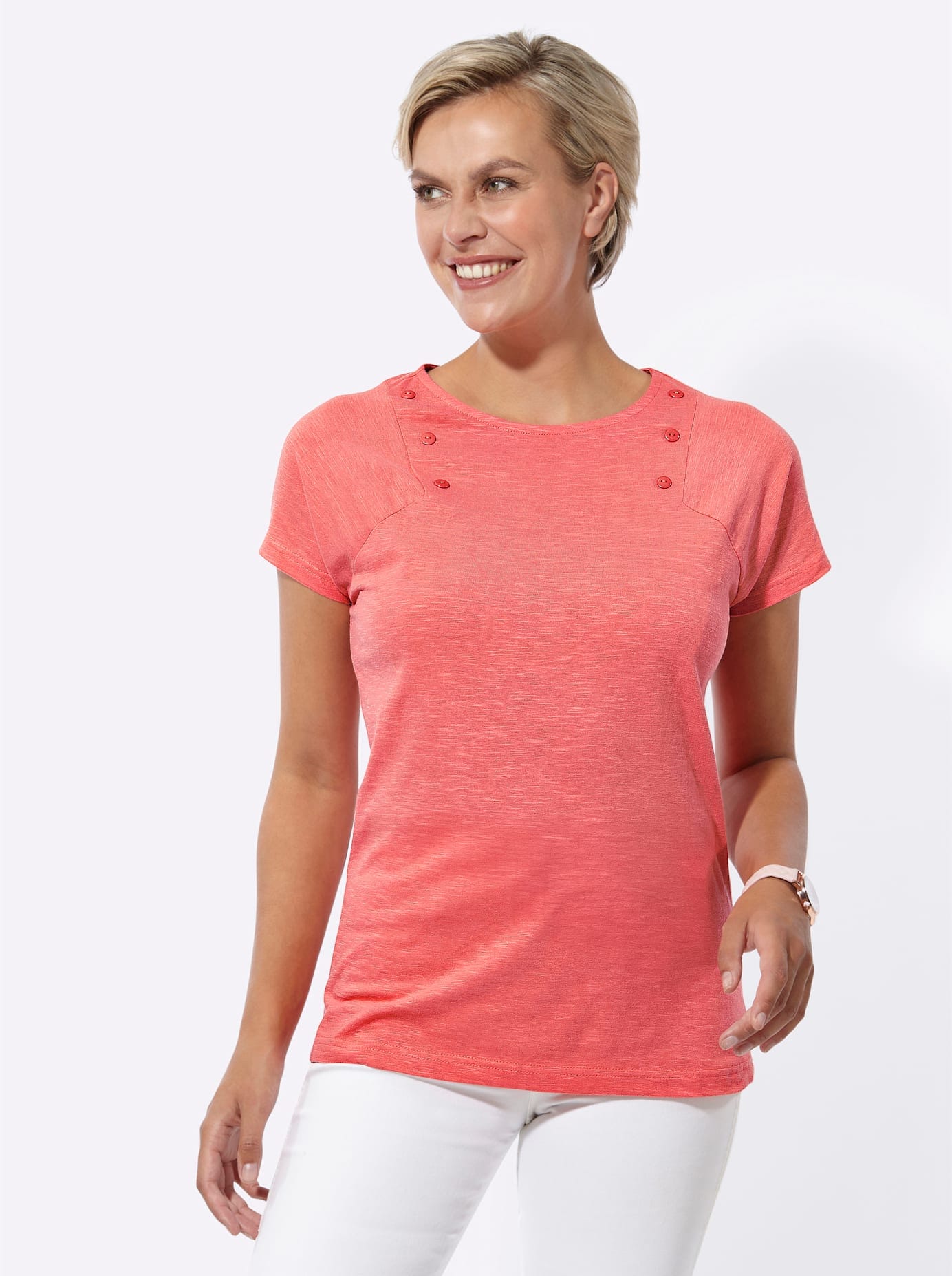 Classic Basics Kurzarmshirt "Shirt" 1 Stk. tlg. günstig online kaufen