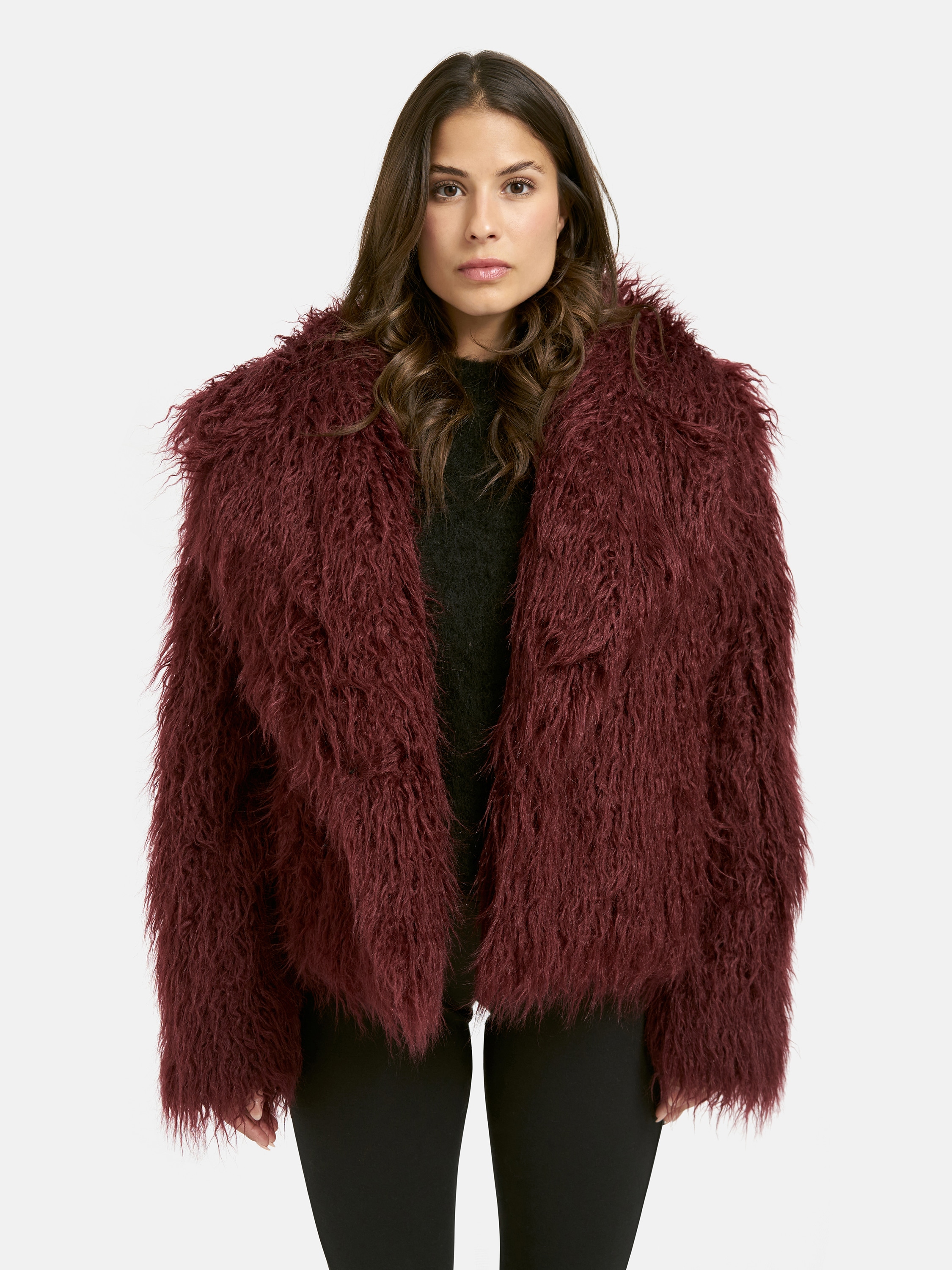 Outdoorjacke SMITH & SOUL, Damen, Gr. M, rot, Plüsch, Material: 100% Polyester, unifarben, regular fit kurz, eingesetzt gerader Abschluss, Jacken Outdoorjacke