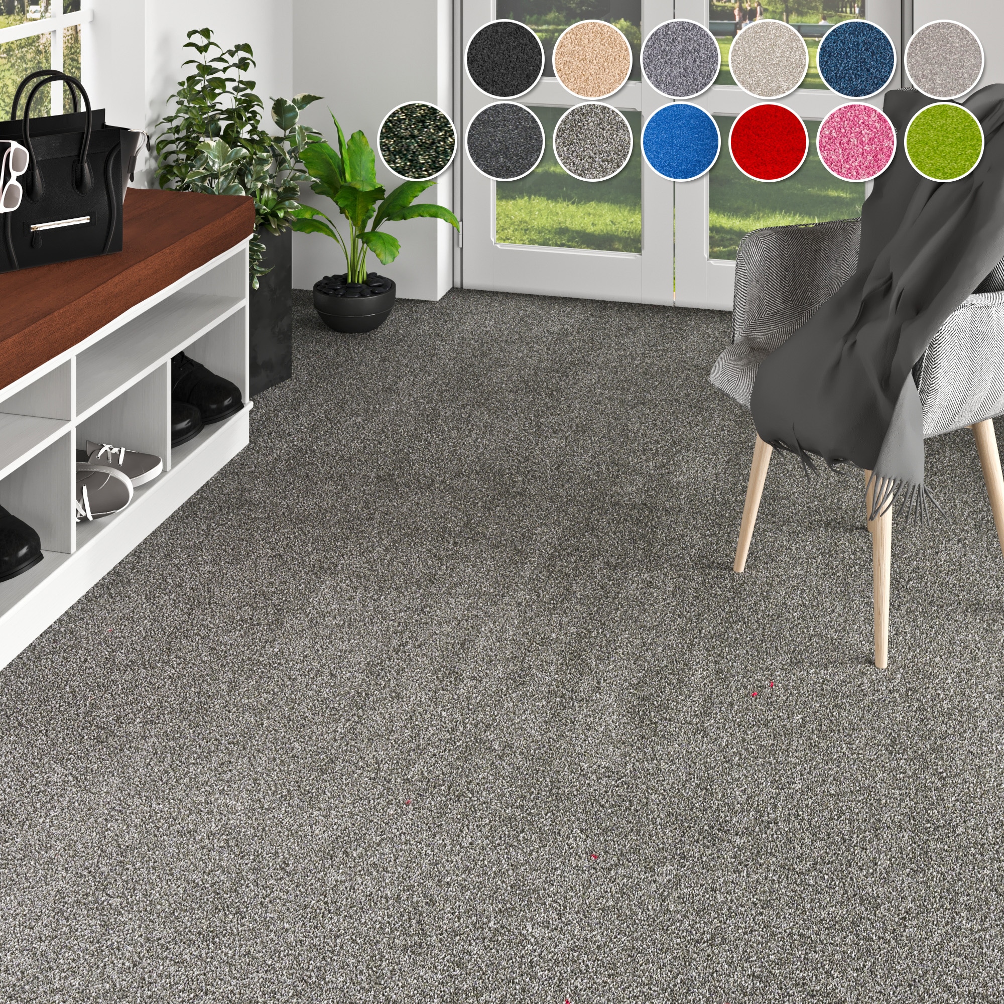 my home Teppichboden "Zephyra, Schlinge, Made in Netherlands" rechteckig 8 günstig online kaufen