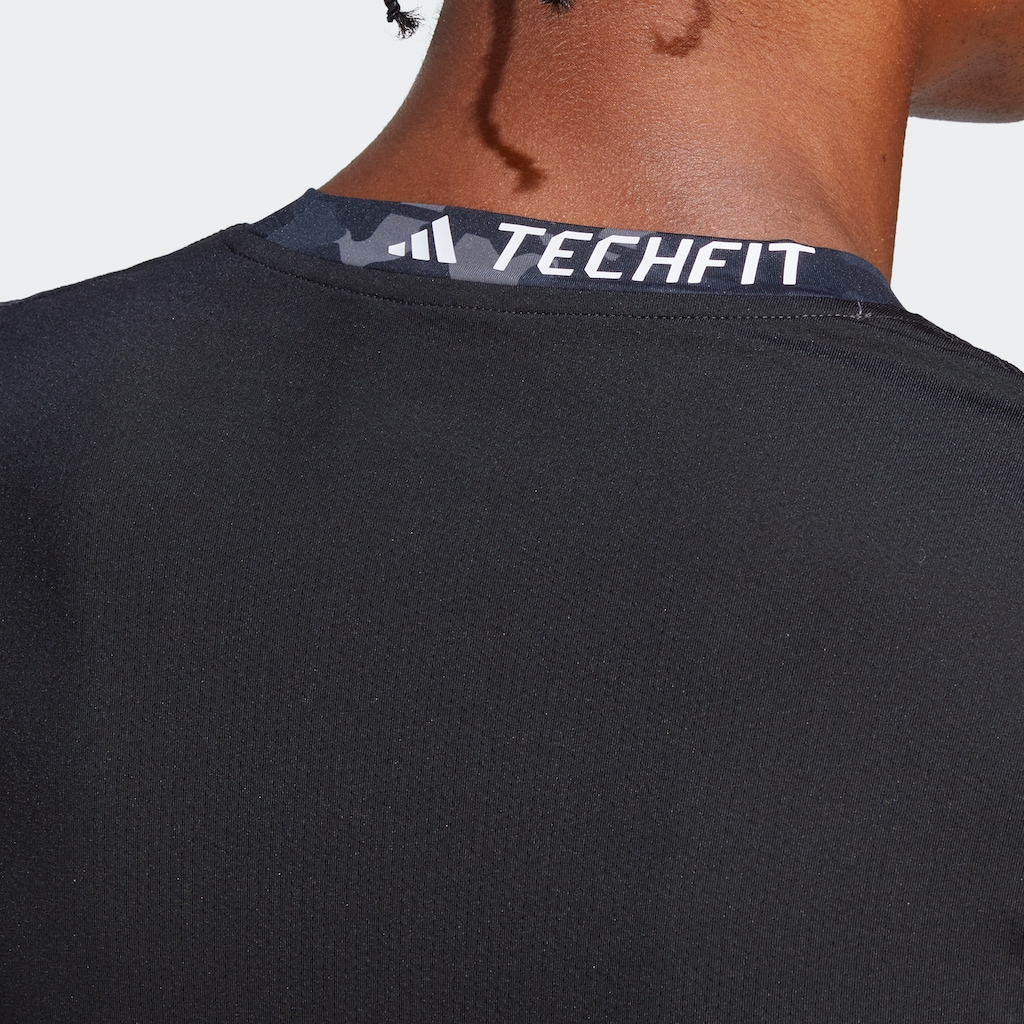 adidas Performance Funktionsshirt »TECHFIT ALLOVER PRINT TRAINING LONGSLEEVE«