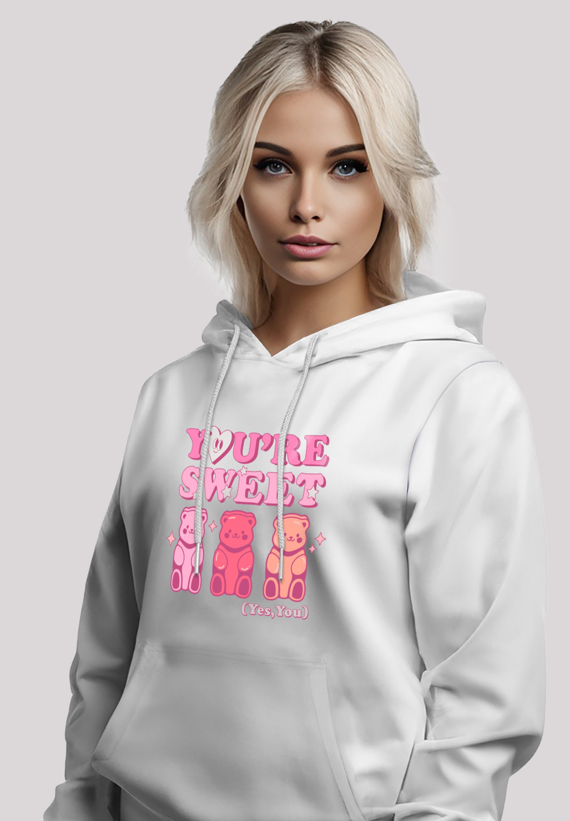 F4NT4STIC Kapuzenpullover »Valentinstag You're Sweet Gummy Bears«, Premium Qualität