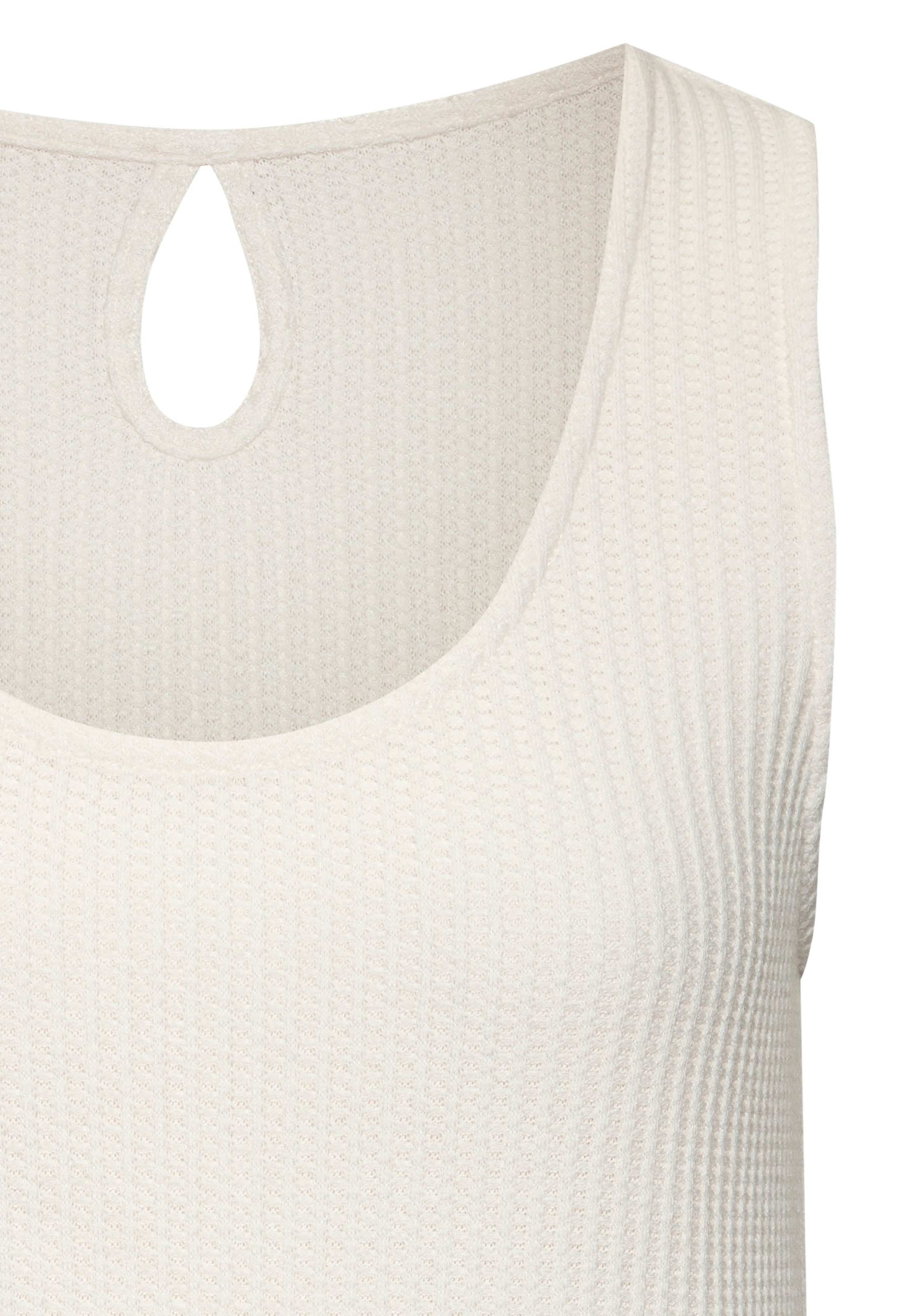 Vivance Trägertop »mit tropfenförmigem Cut-Out am Rücken«, (2er-Pack), aus weicher Piqué-Qualität