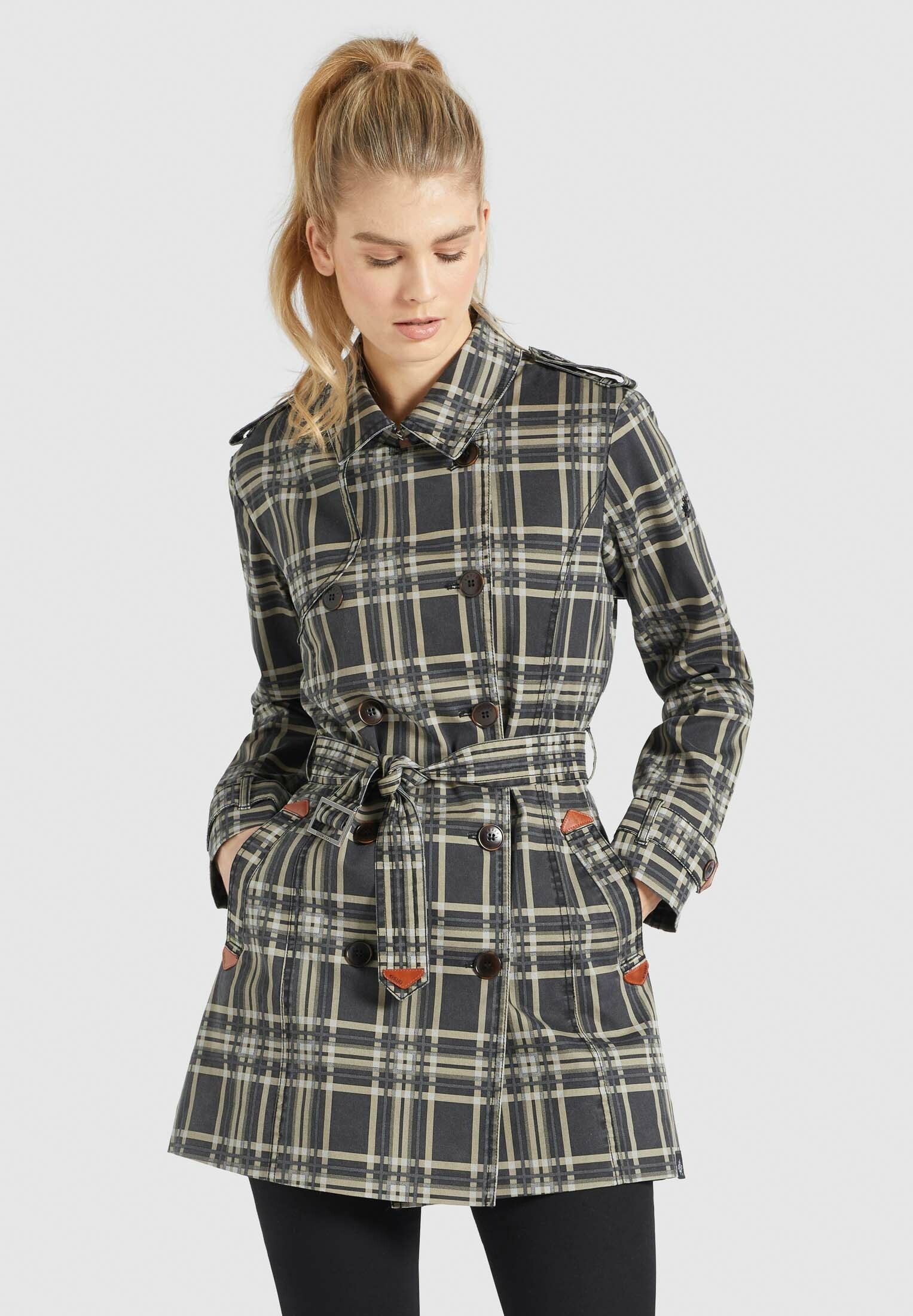 khujo Trenchcoat »AMELE2«, mit leichtem Innenfutter