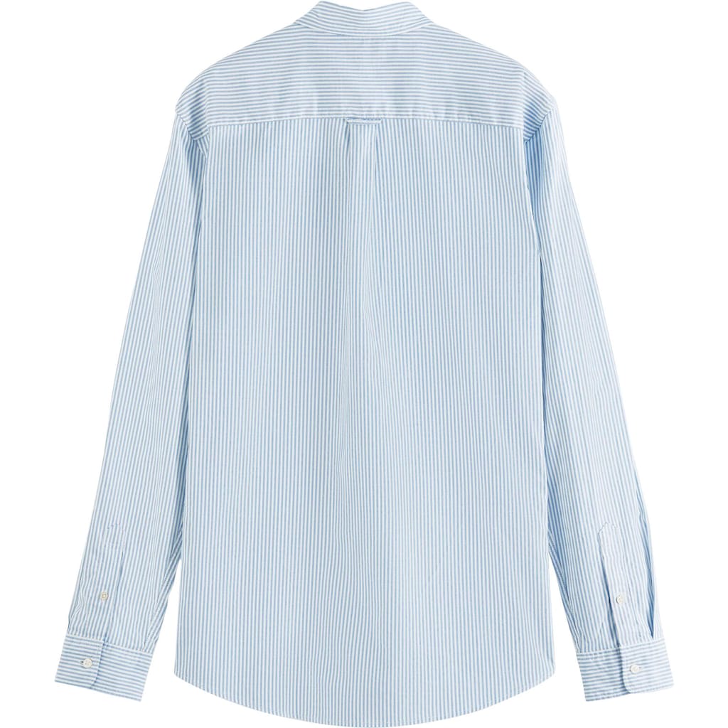 Scotch &amp; Soda Langarmhemd »Essentials Regular-Fit Organic Cotton Oxford Shirt« mit kleiner Logo-Stickerei auf der Brust OR11181