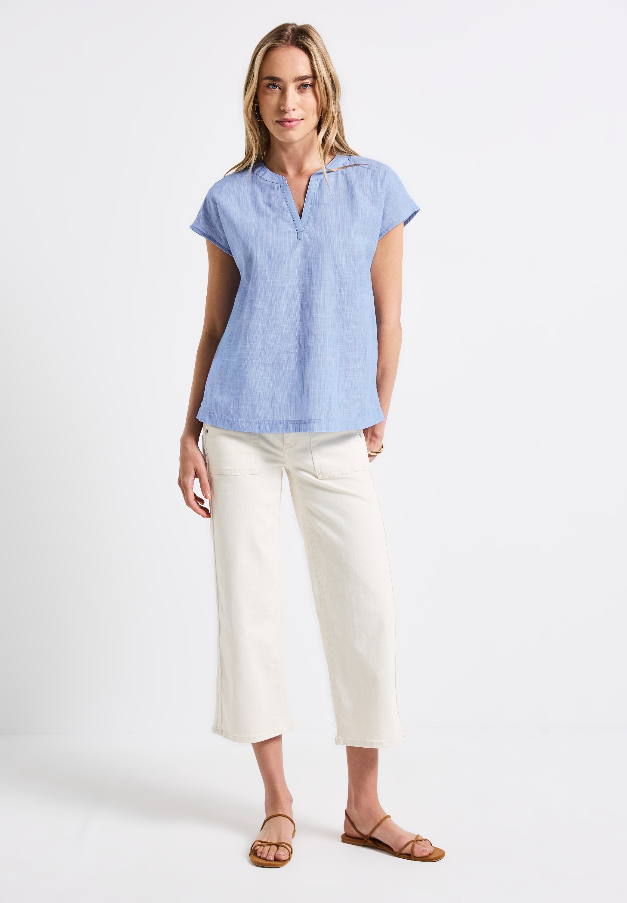 STREET ONE Shirtbluse, aus reiner Baumwolle