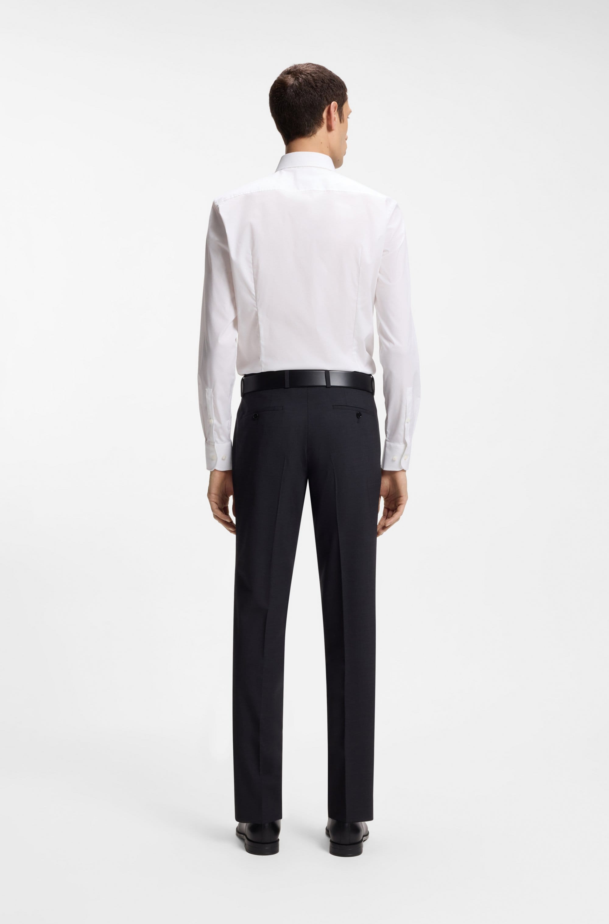 BOSS Businesshemd »Hank« Kentkragen, Slim-Fit, bügelleichte Qualität
