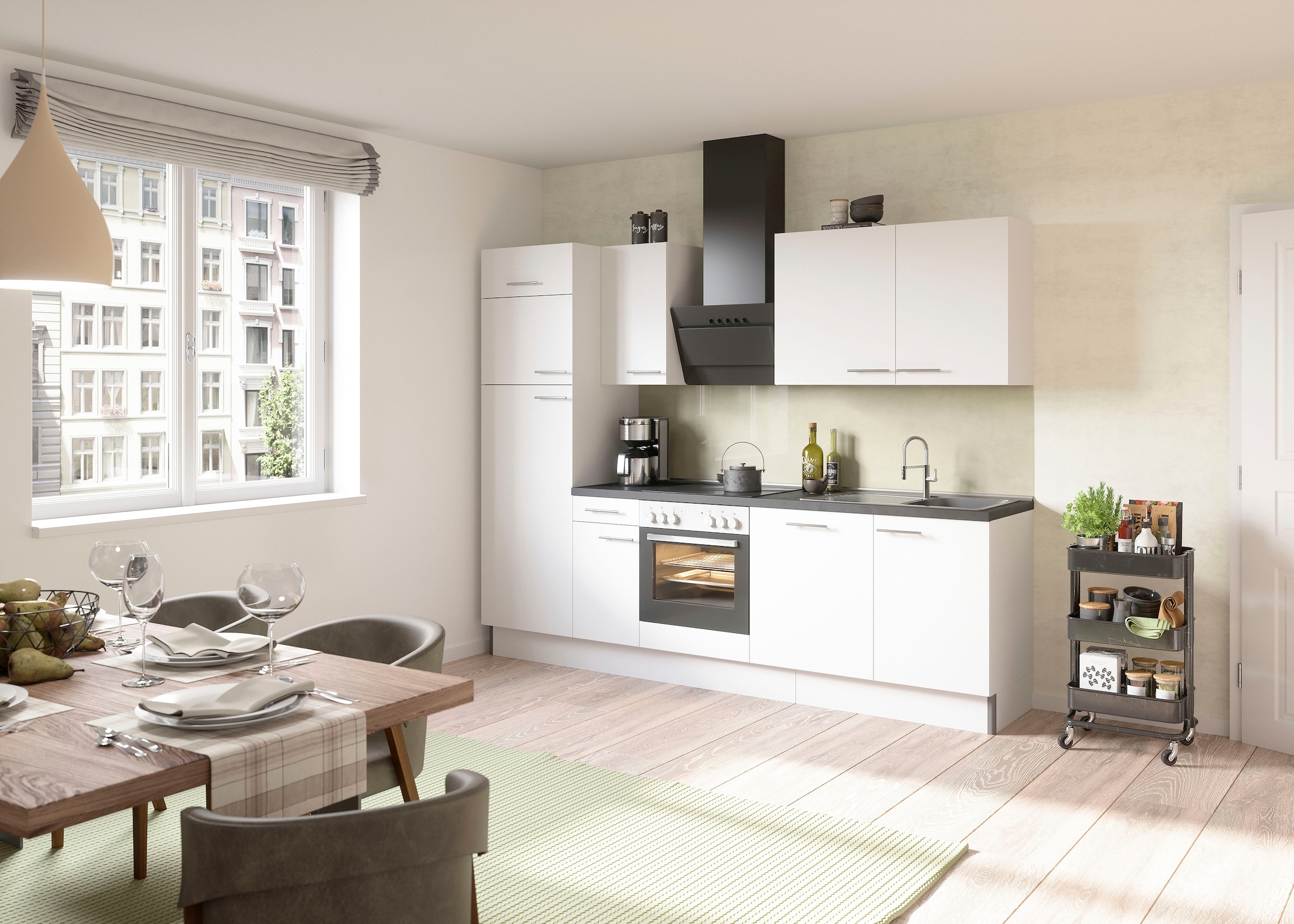 OPTIFIT Küche mit | Breite E-Geräten cm, »Klara«, BAUR wahlweise 270 kaufen