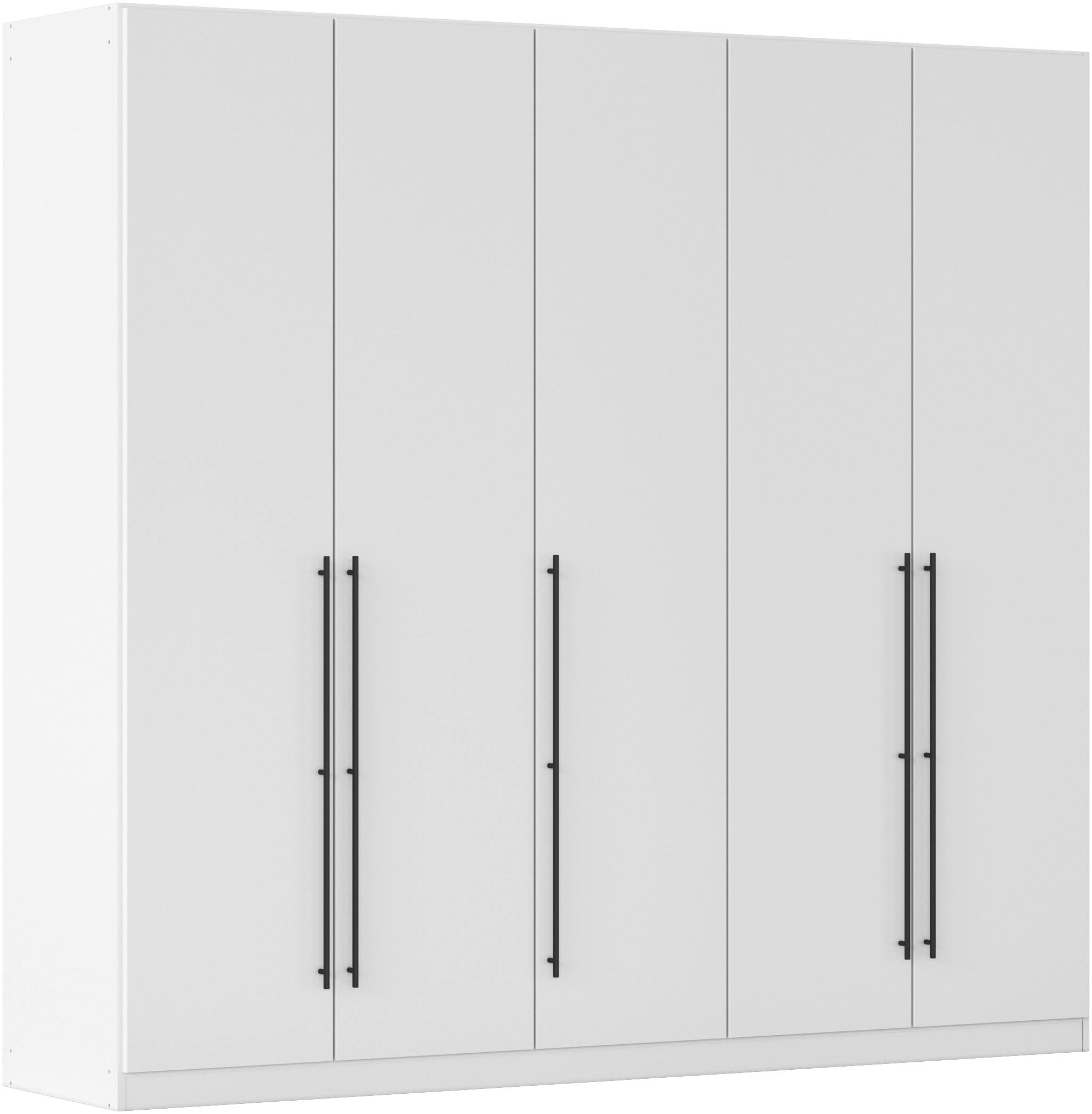 OTTO home Kleiderschrank "Mehrzweckschrank Aktenschrank Möbel Mietswohnung Schlafzimmer AVOLA" 3 verschiedene Ausstattungen BASIC/CLASSIC/PREMIUM (inkl. SOFT-CLOSE), mit hochwertigen Stangengriffen in Schwarz aus Metall MADE IN GERMANY