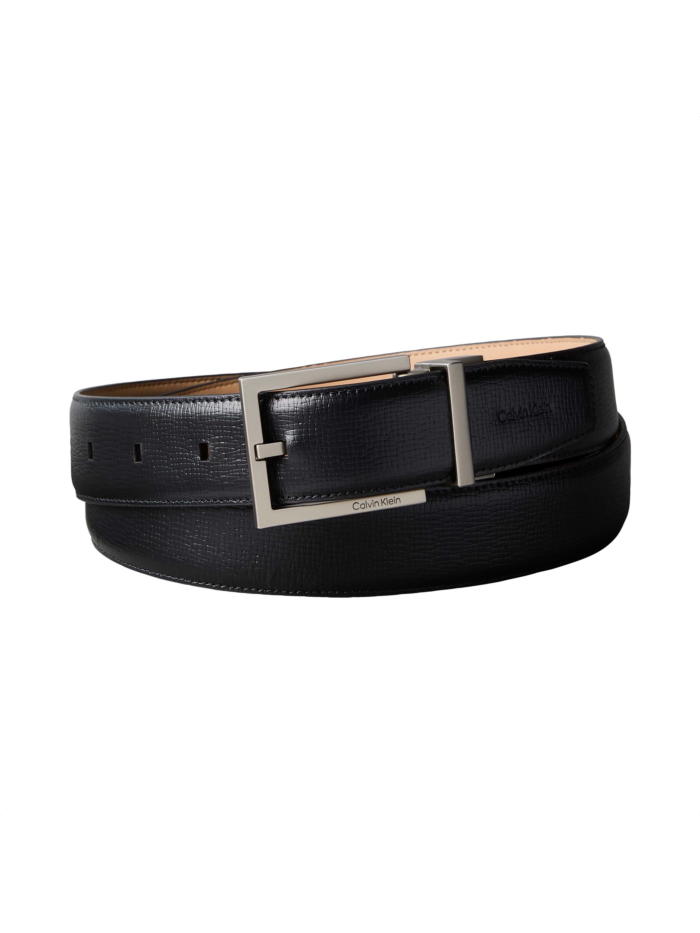 Calvin Klein Ledergürtel "SQUARE BUCKLE SAFFIANO 32MM ADJ" Größenverstellba günstig online kaufen