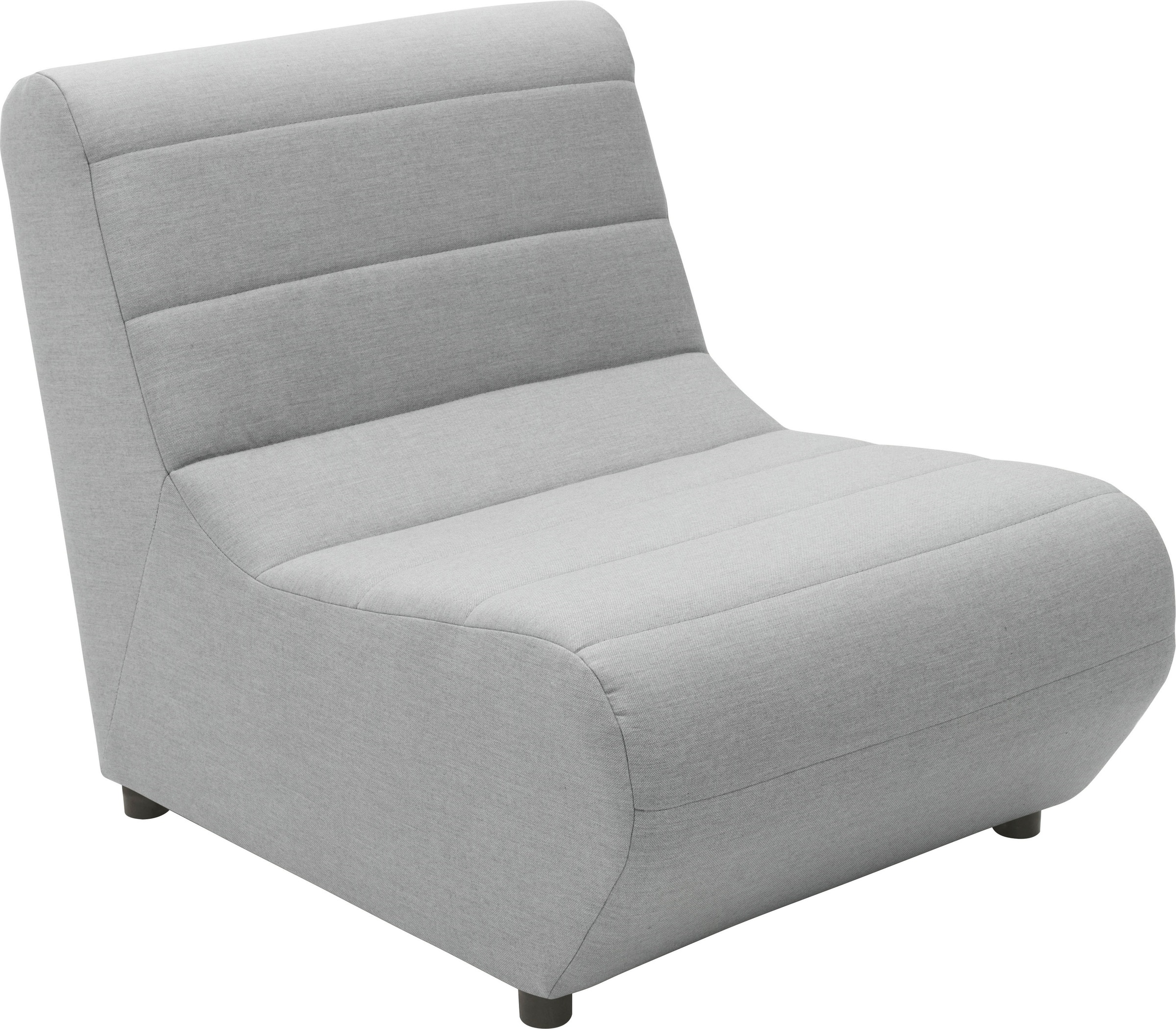 Sofaelement DOMO COLLECTION "Soleil, pflegeleichter und wetterfester Bezug", silber, B:73cm H:80cm T:102cm, 100% Olefin, Polsterelemente, Outdoor, besonderes Design und Formgebung, individuell erweiterbar 2