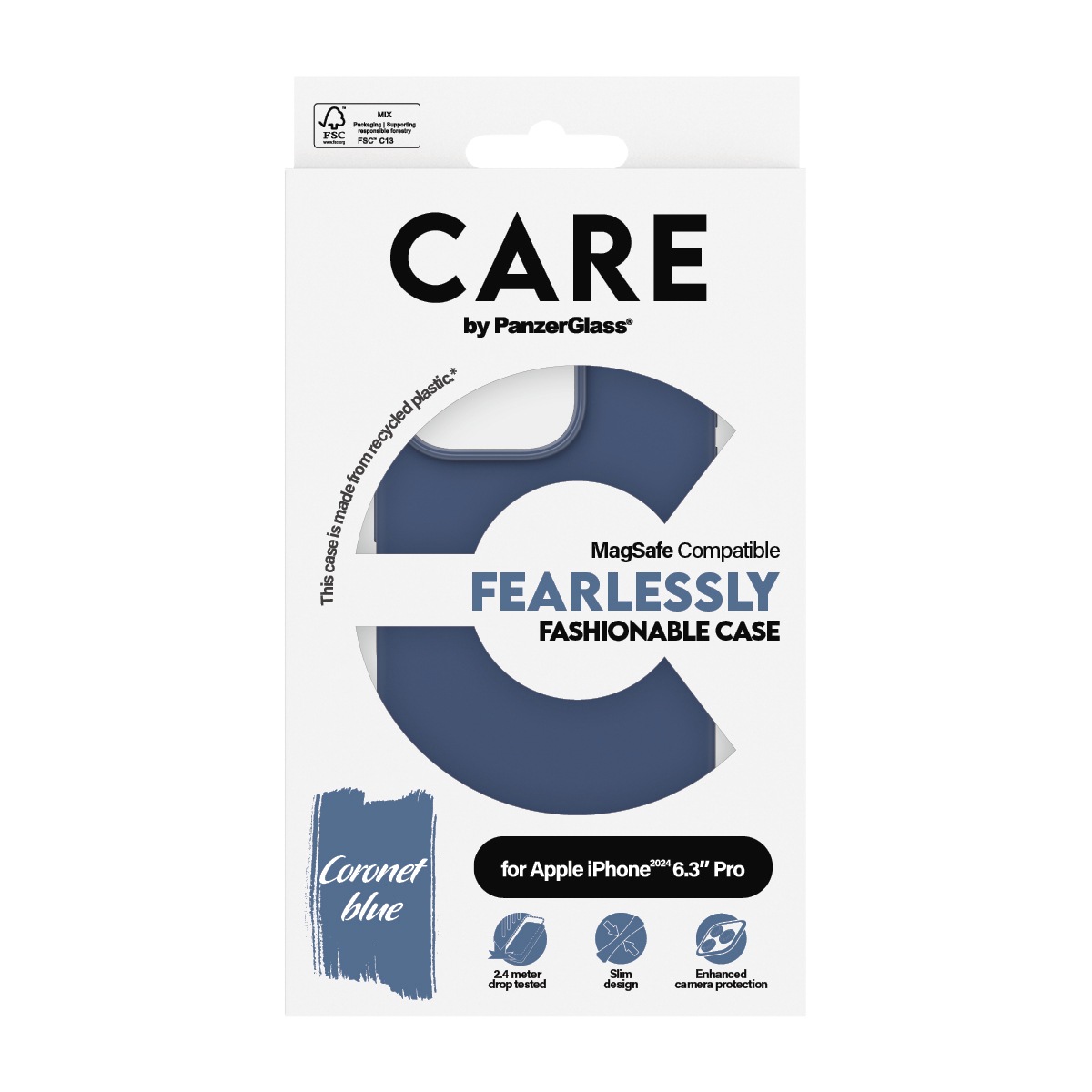 CARE by PanzerGlass Handyhülle »Fashionable Case für Apple iPhone 16 Pro«, Backcover, Schutzhülle, Handyschutzhülle, Case, Schutzcase, stoßfest