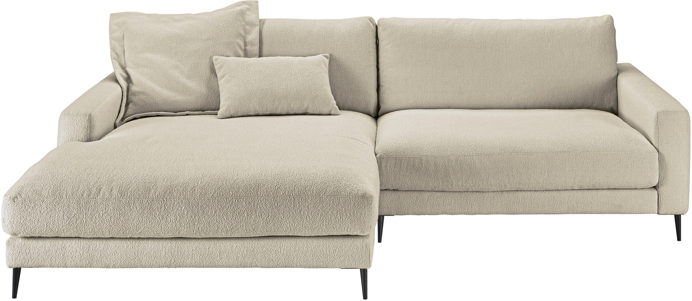 Home affaire Ecksofa "Downtown, B/T/H: 272/190/84 cm L-Form" weicher Sitzko günstig online kaufen