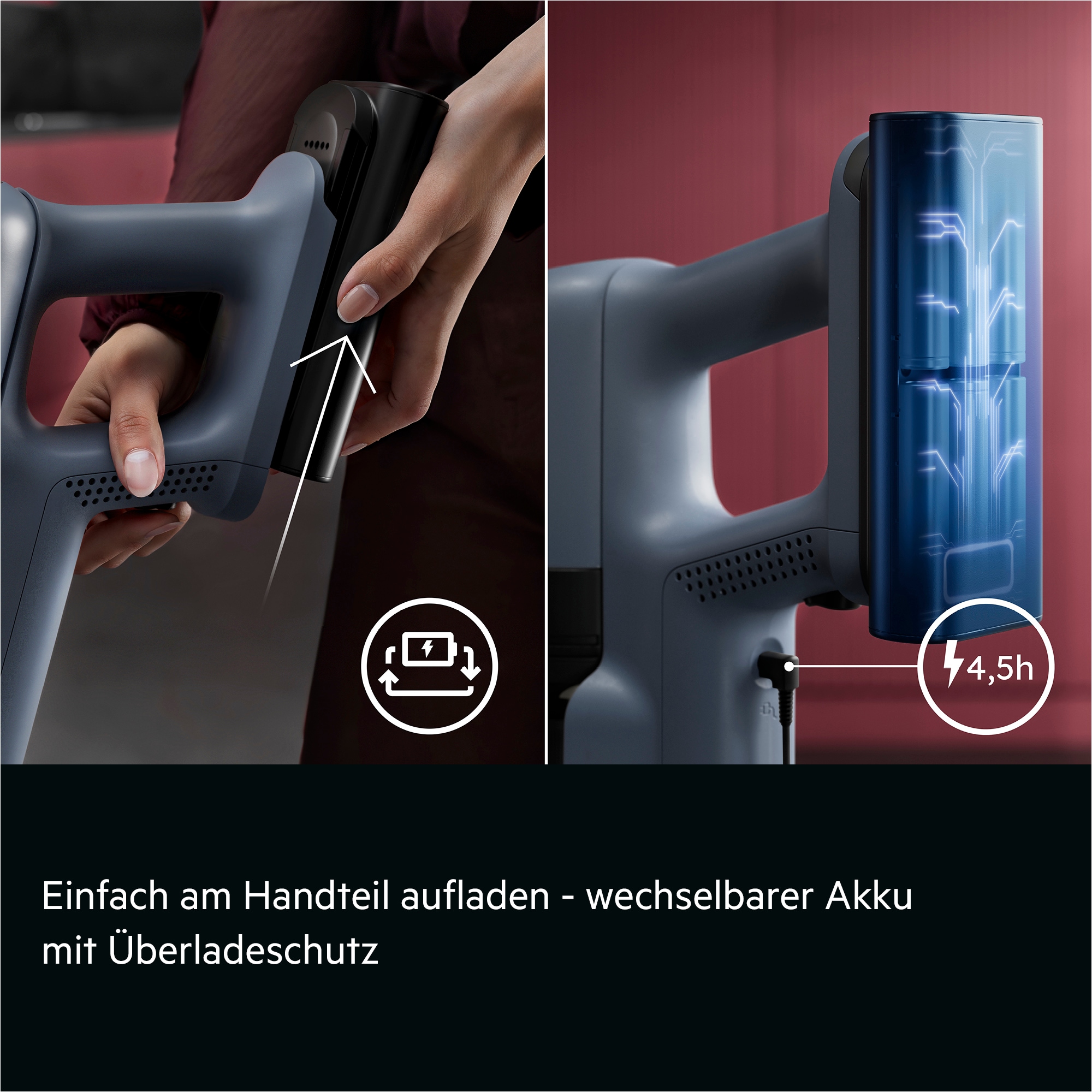 AEG Akku-Hand-und Stielstaubsauger »AP72UB21ES« Leistungsstark-HEPA-Filter; hygienischer All-in-One Station